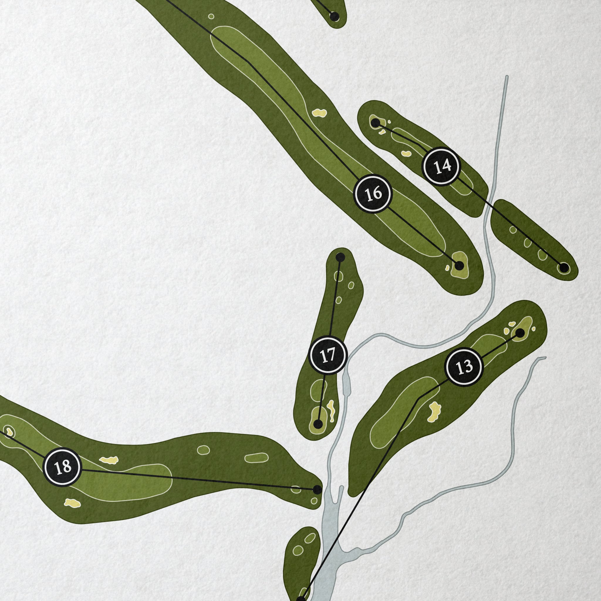 Boot Ranch Golf Club | Golf Course Print | Close+Up