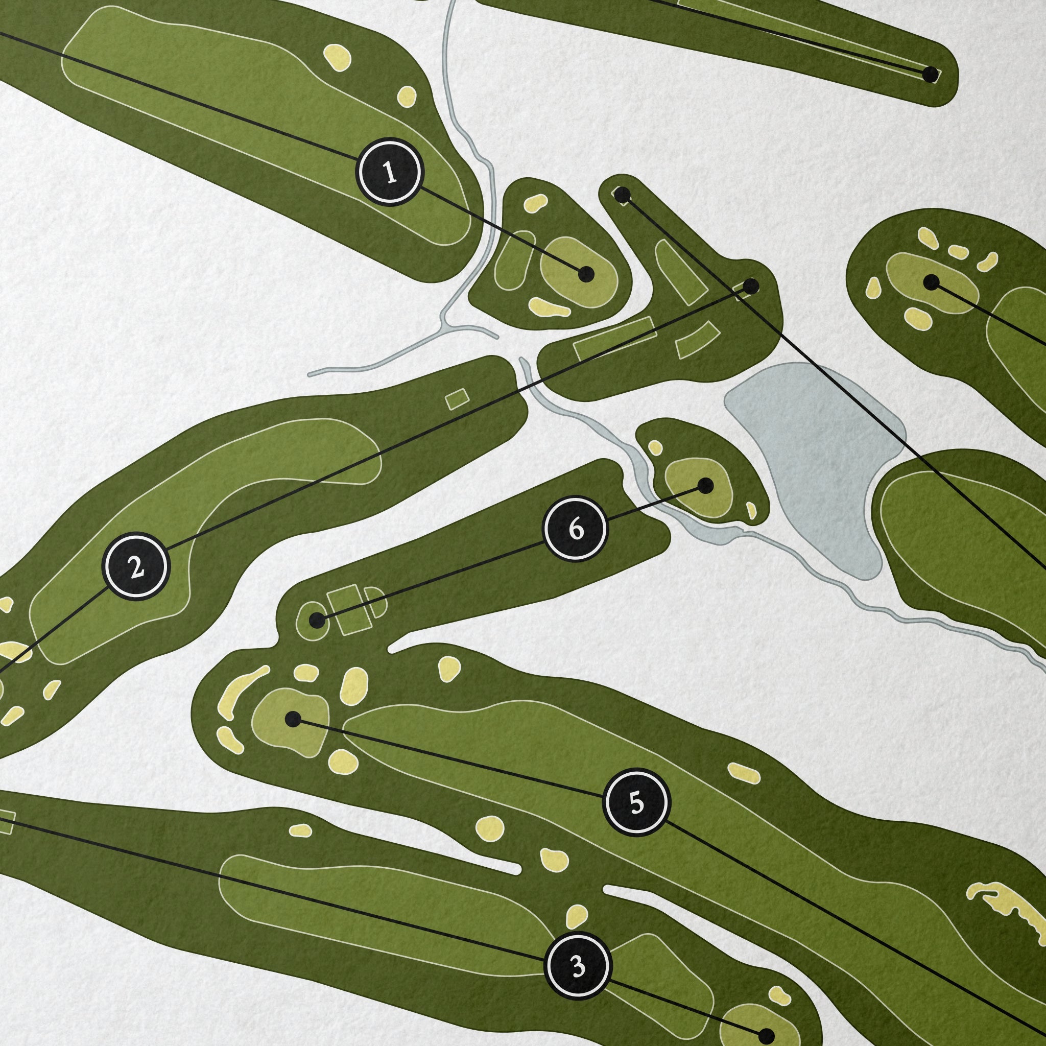 Brae Burn Country Club | Golf Course Map | Close Up