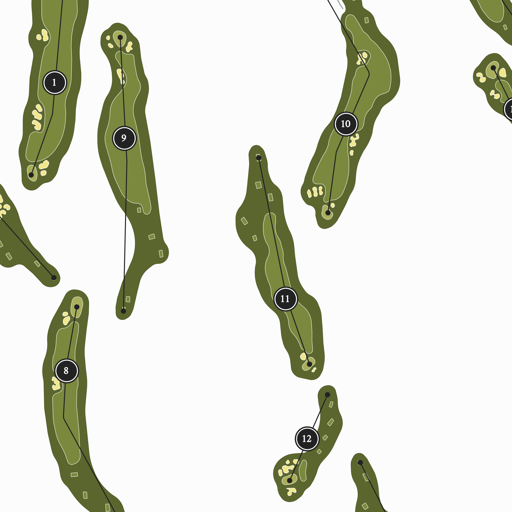 Brasada Canyons Golf Course | Golf Course Map | Close Up