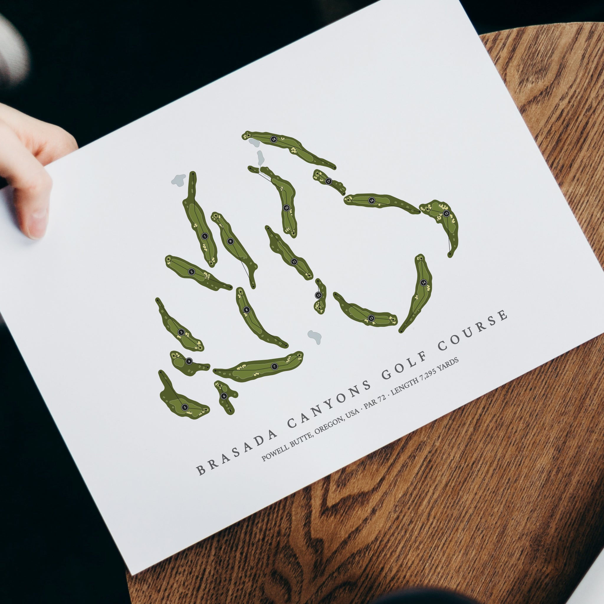 Brasada Canyons Golf Course | Golf Course Map | With Laptop