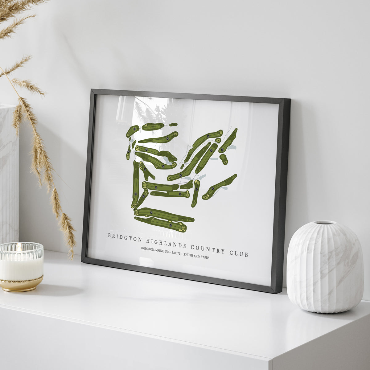 Bridgton Highlands Country Club | Golf Course Map | On Table