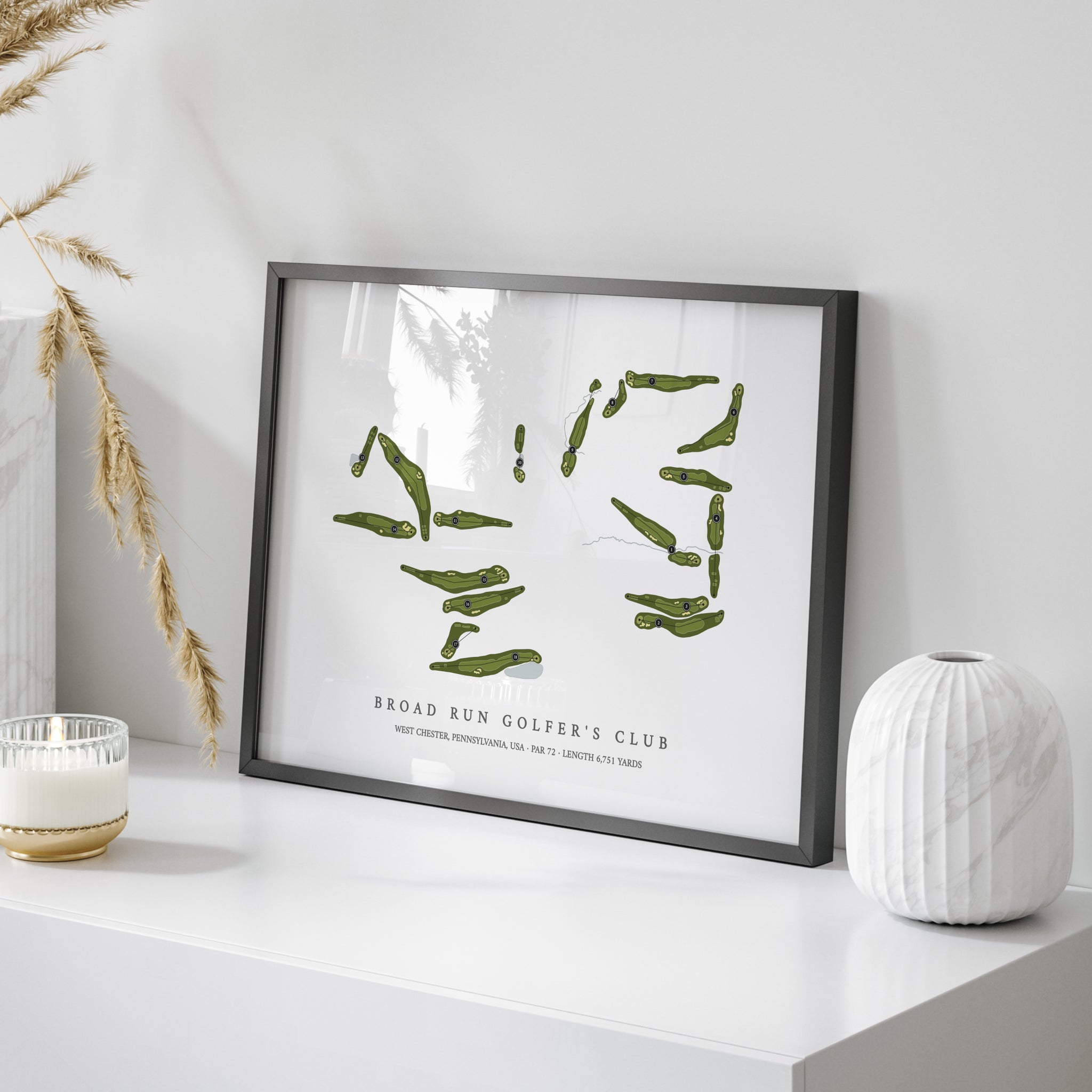 Broad Run Golfer's Club | Golf Course Map | On Table