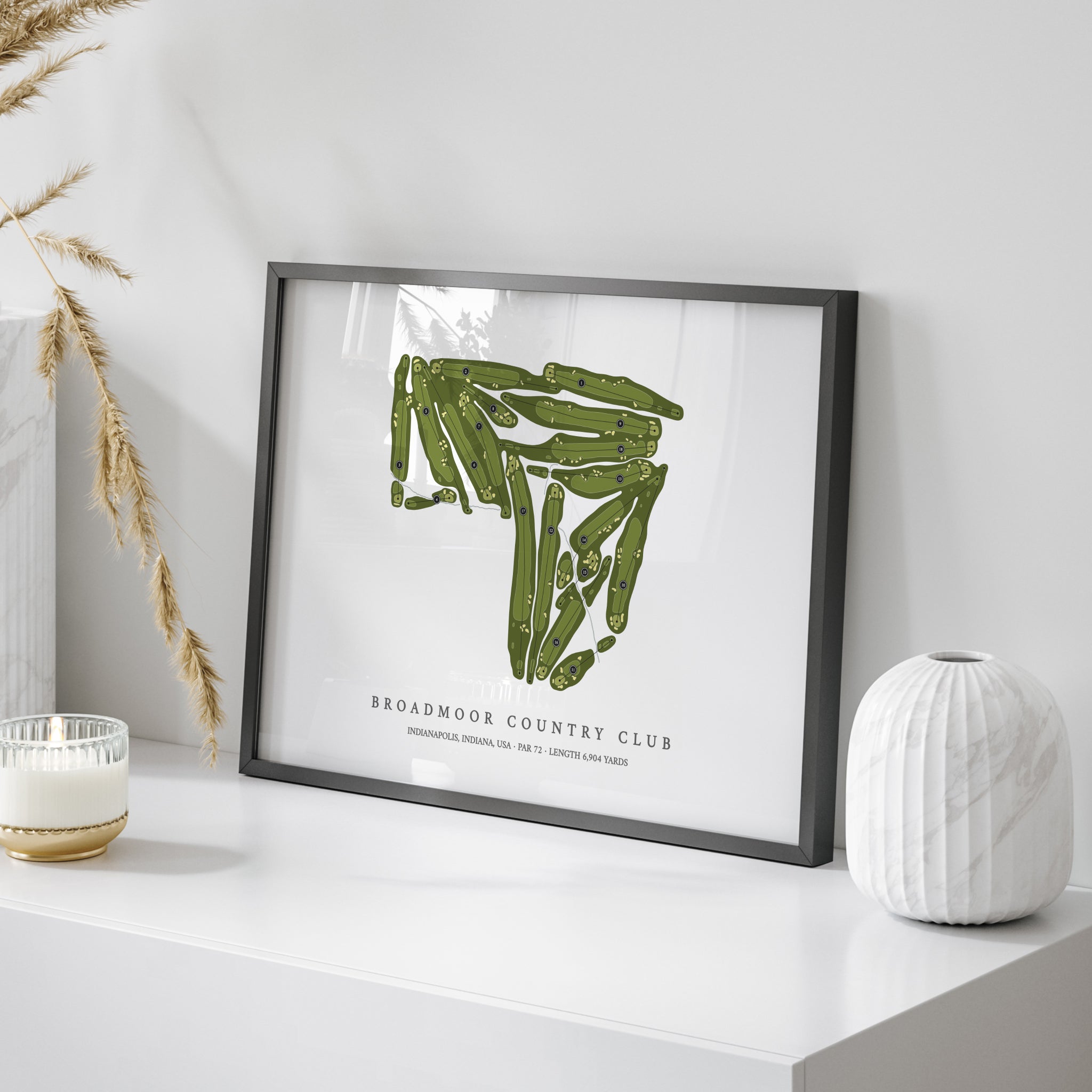 Broadmoor Country Club | Golf Course Map | On Table