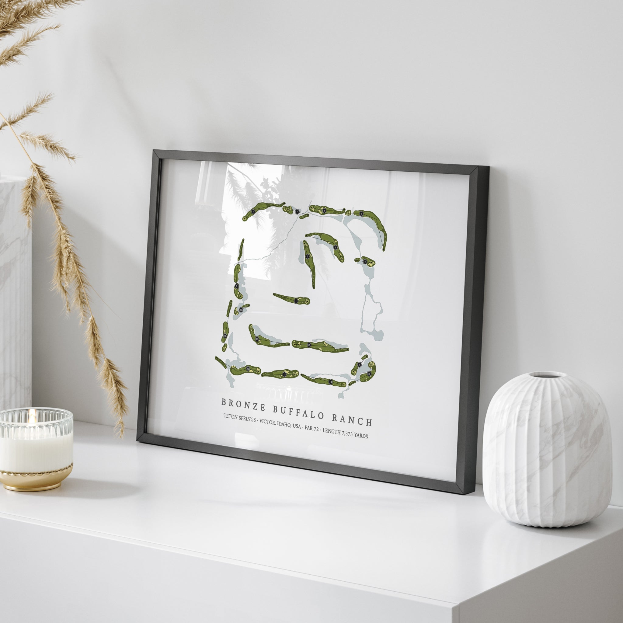 Bronze Buffalo Ranch at Teton Springs | Golf Course Map | On Table