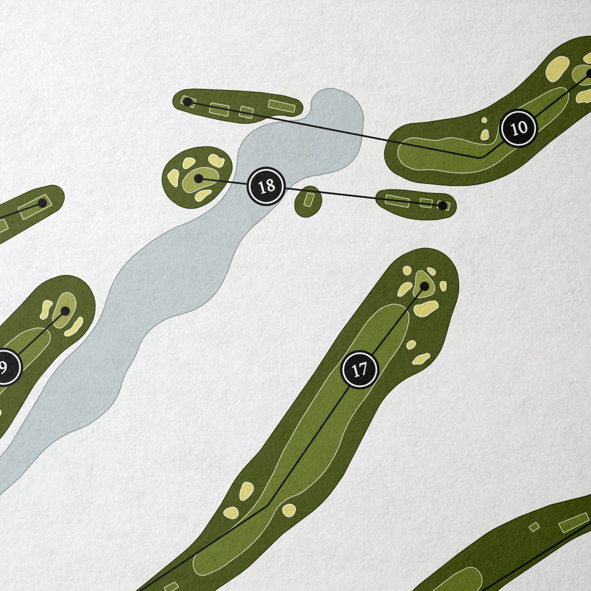 Brook Valley Country Club | Golf Course Map | Close Up