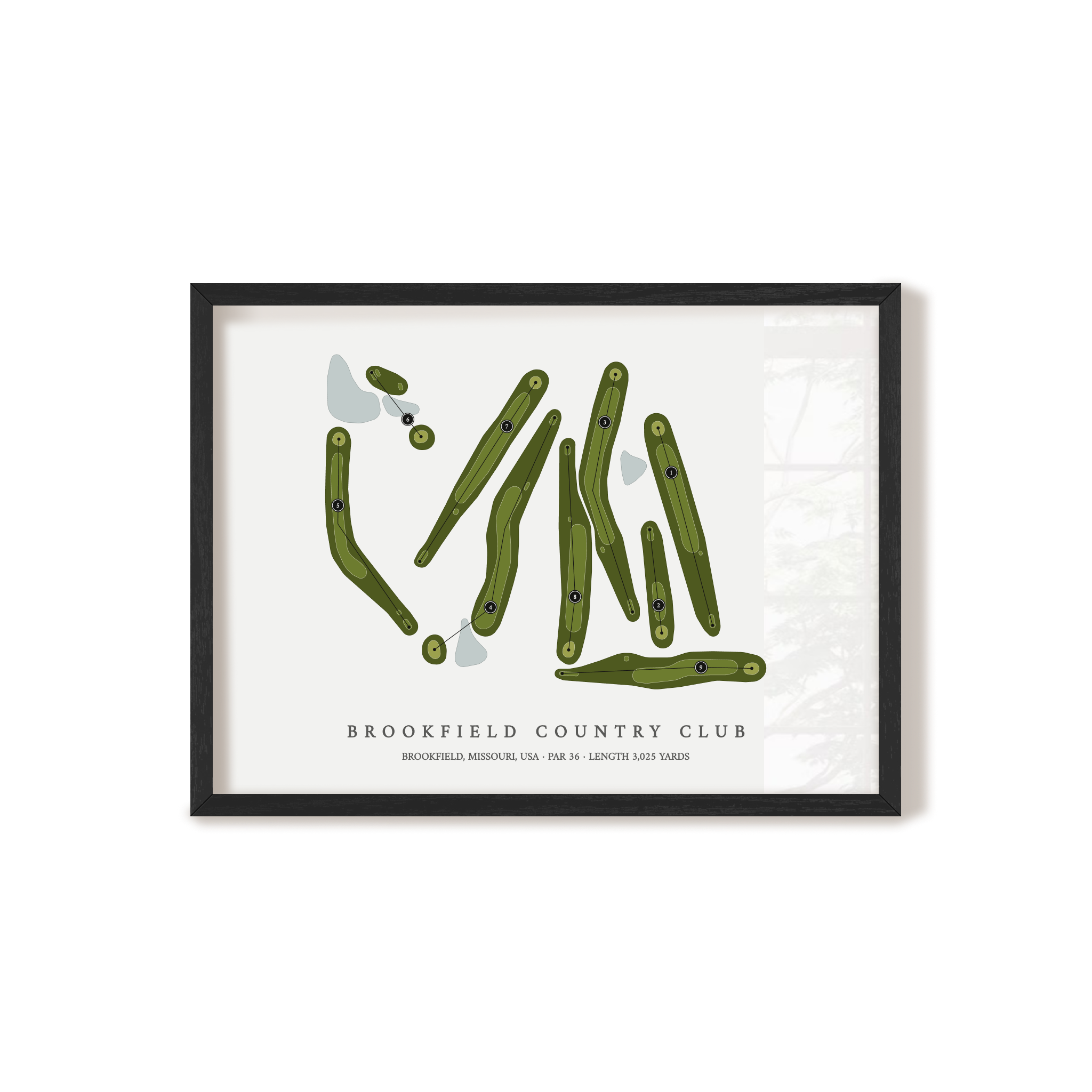 Brookfield Country Club | Golf Course Map | Black+Frame