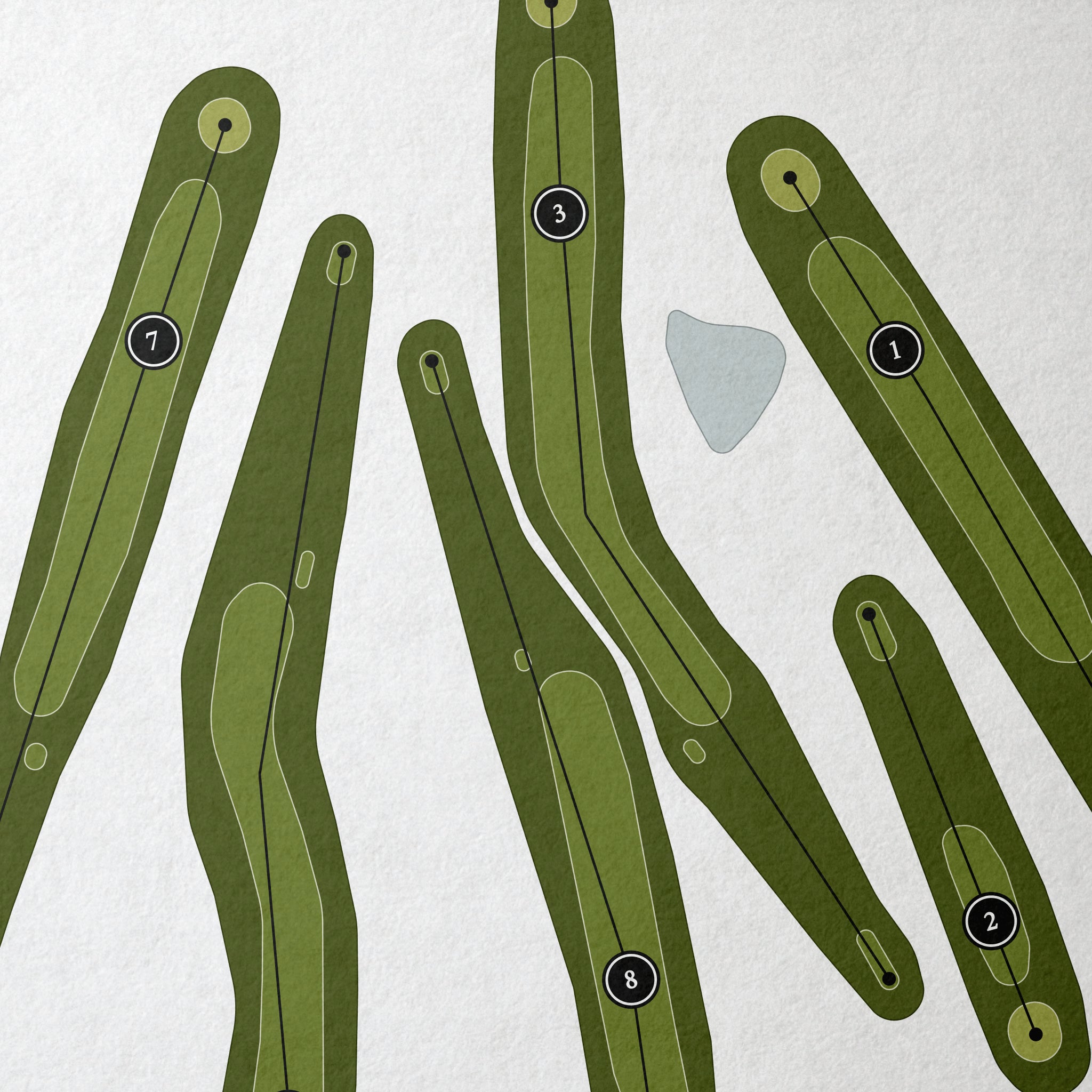 Brookfield Country Club | Golf Course Map | Close+Up