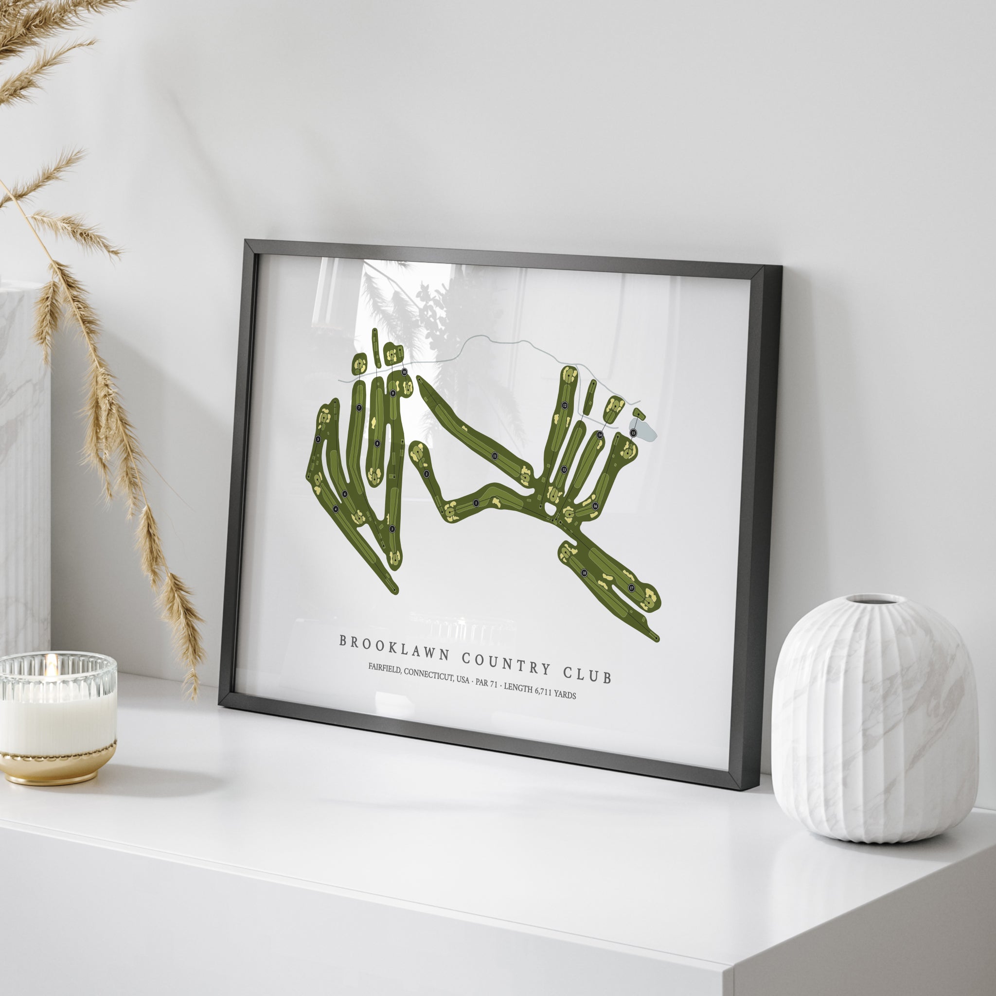 Brooklawn Country Club | Golf Course Print | On+Table