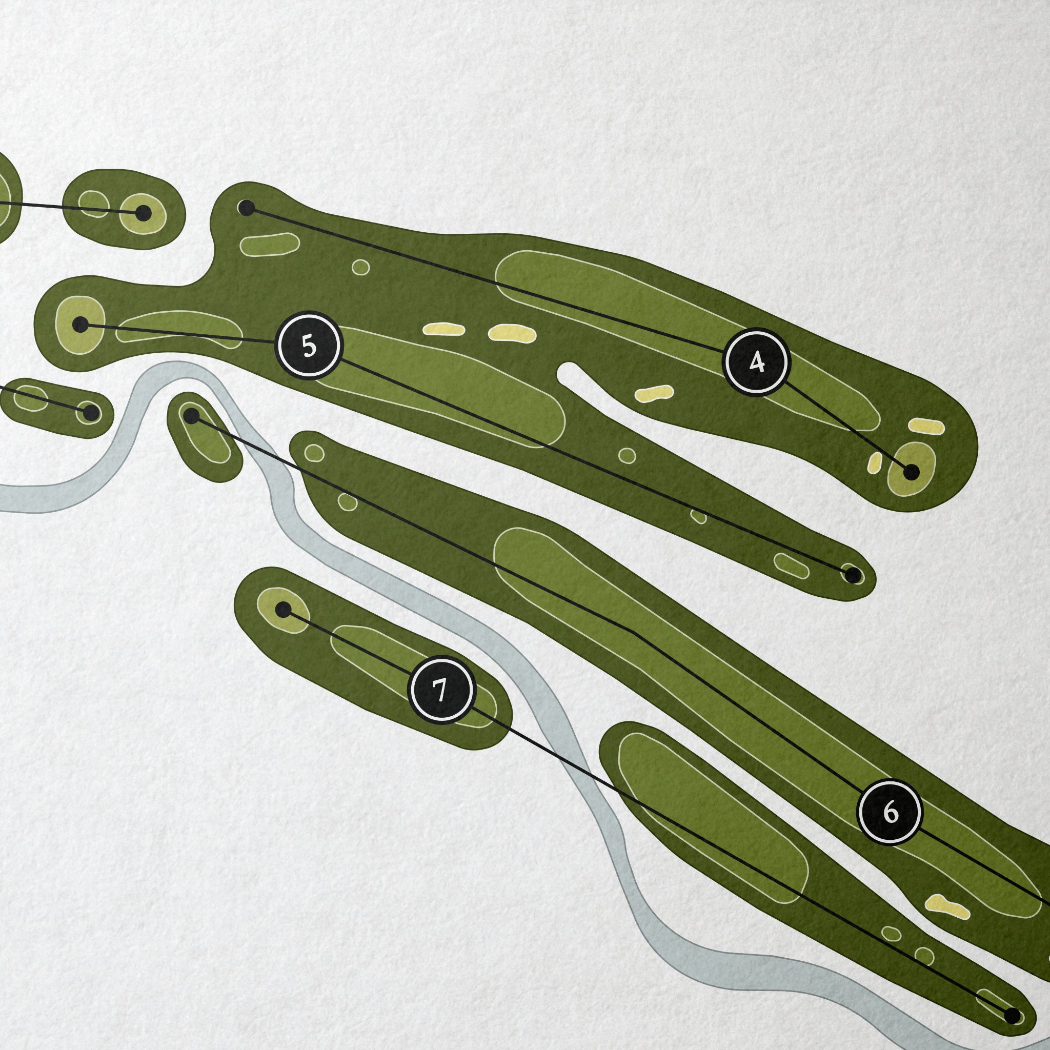 Brookshire Golf Course | Golf Course Map | Close Up