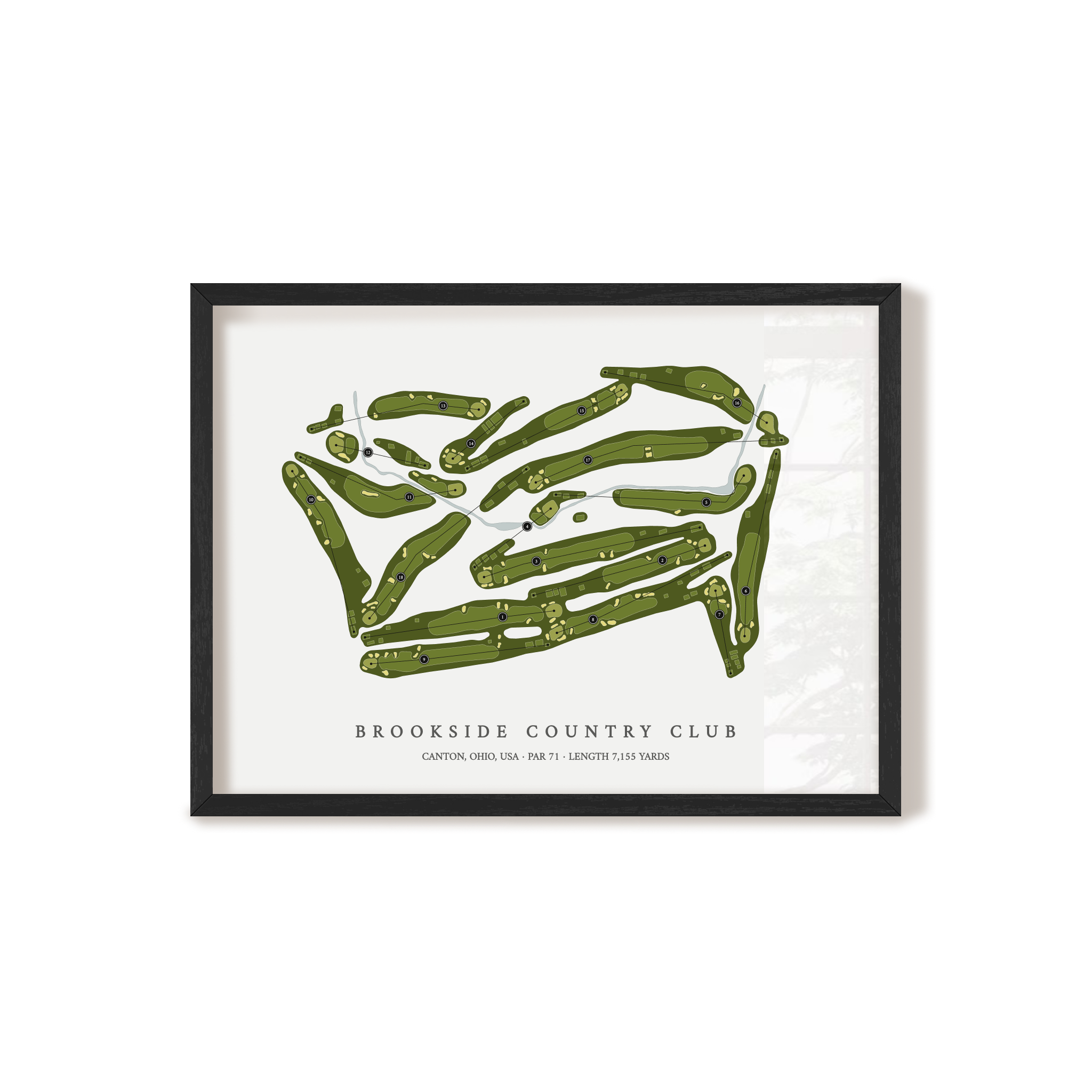 Brookside Country Club | Golf Course Print | Black+Frame