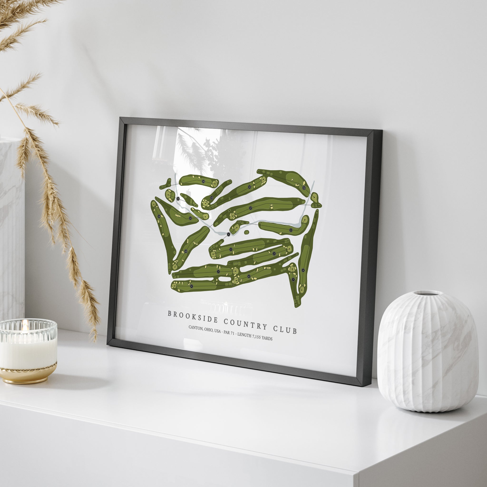 Brookside Country Club | Golf Course Print | On+Table