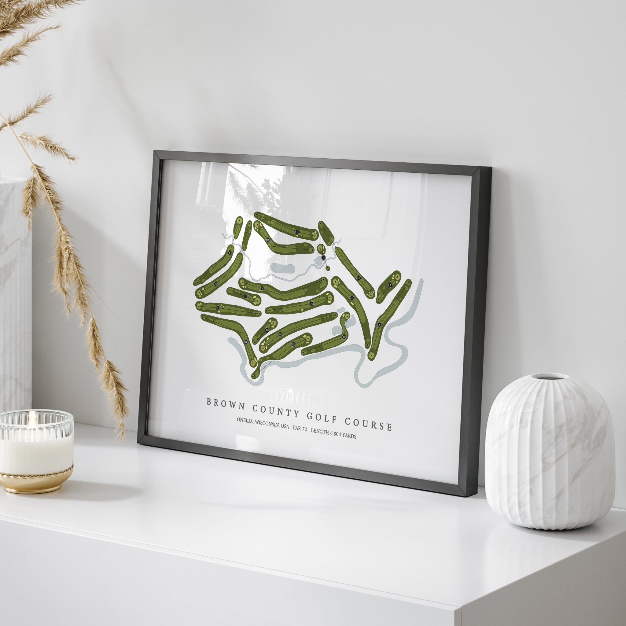 Brown County Golf Course | Golf Course Map | On Table