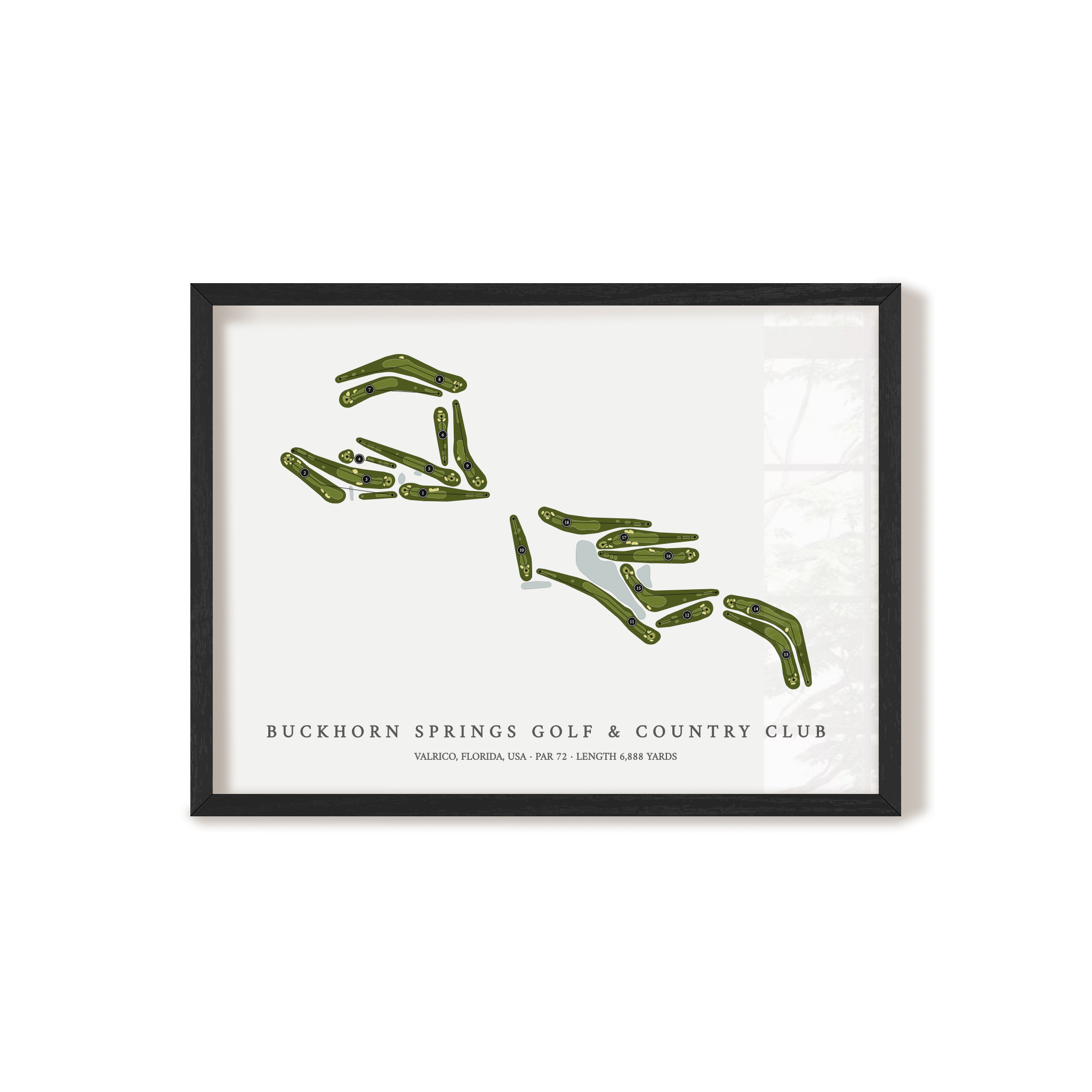 Buckhorn Springs Golf & Country Club | Golf Course Map | Black+Frame