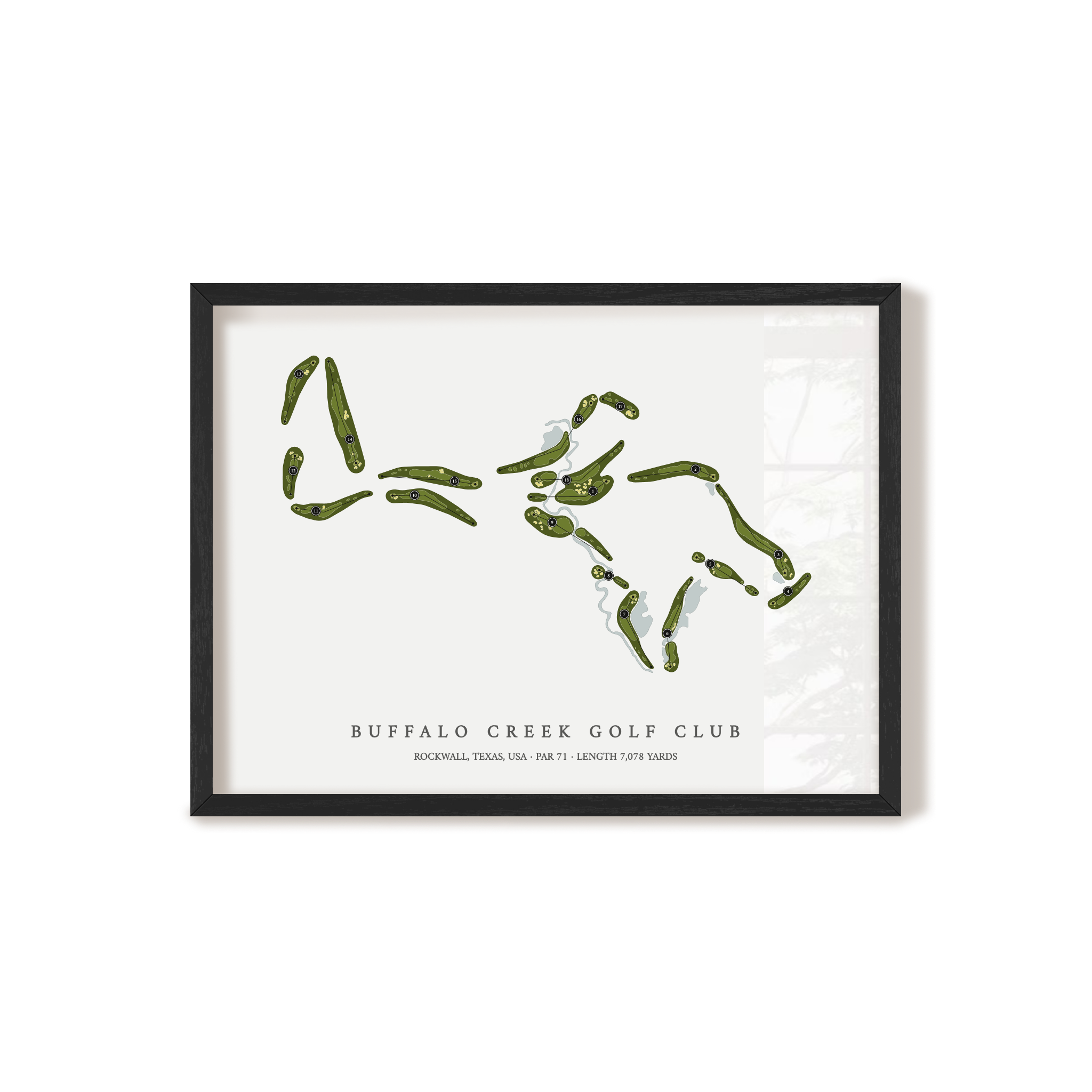 Buffalo Creek Golf Club | Golf Course Map | Black+Frame