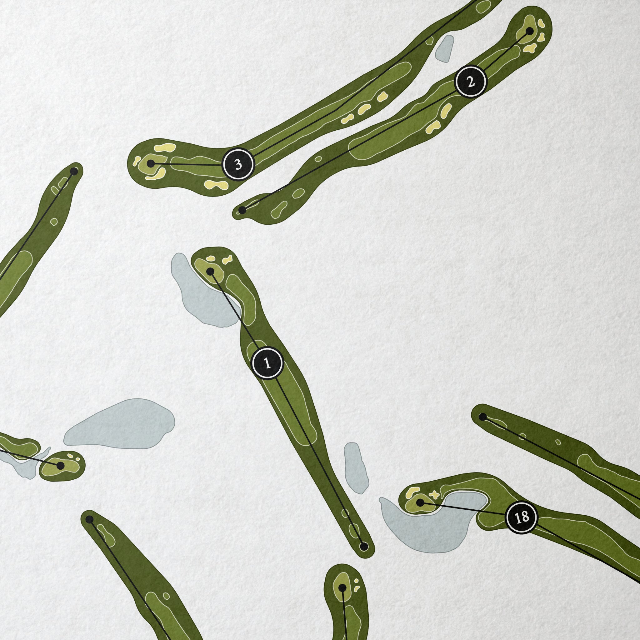 Bull Valley Golf Club | Golf Course Print | Close Up