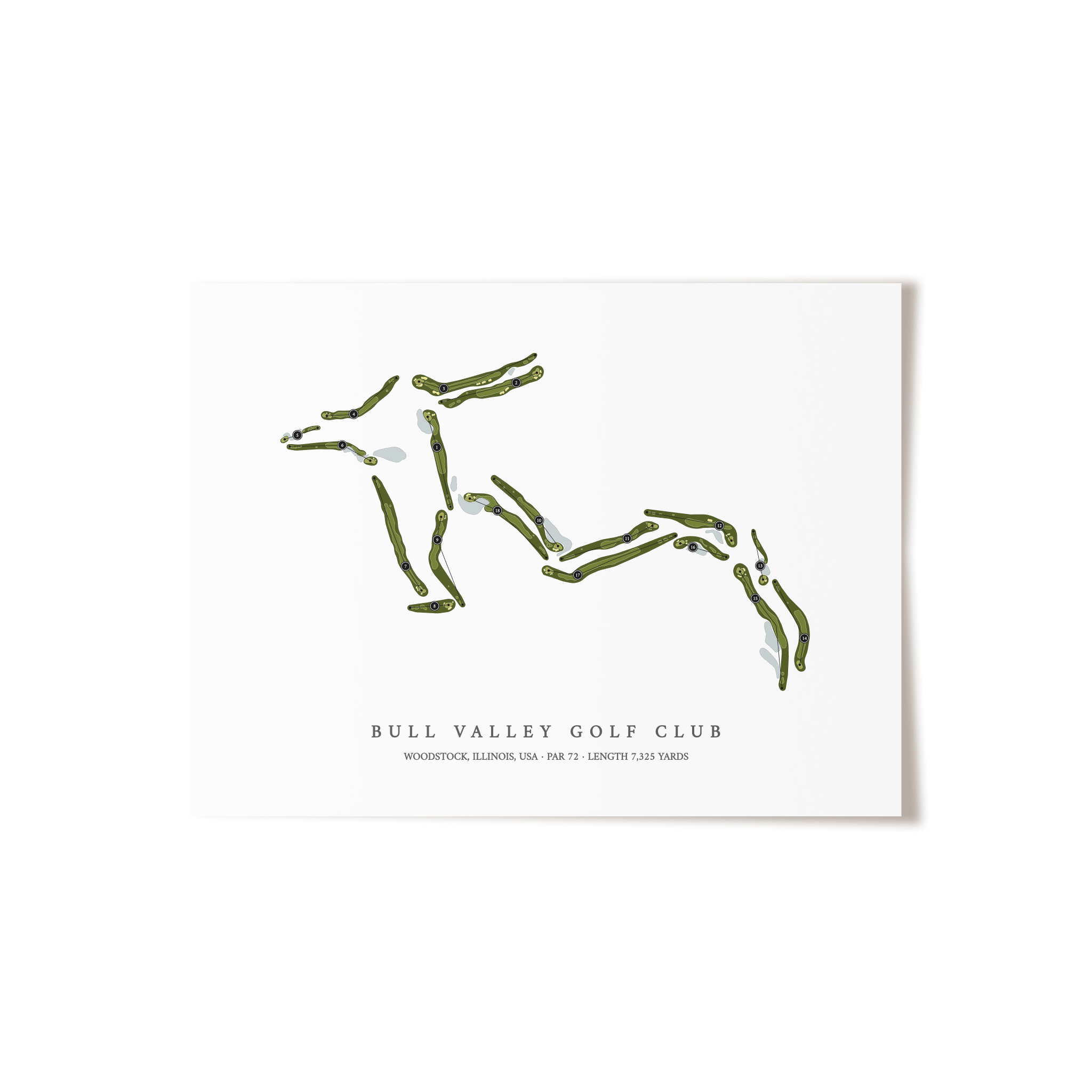 Bull Valley Golf Club | Golf Course Print | Unframed