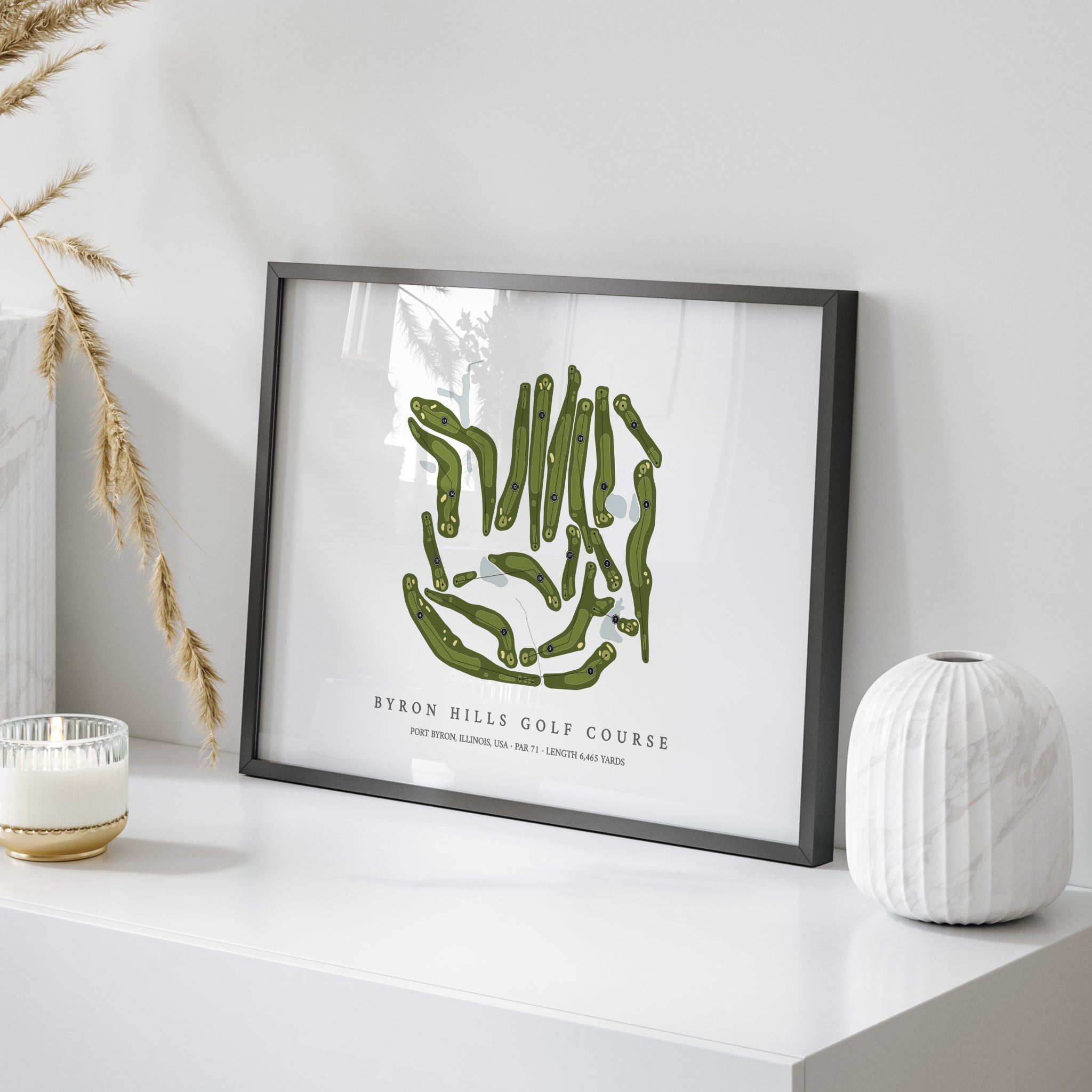 Byron Hills Golf Course | Golf Course Map | On+Table