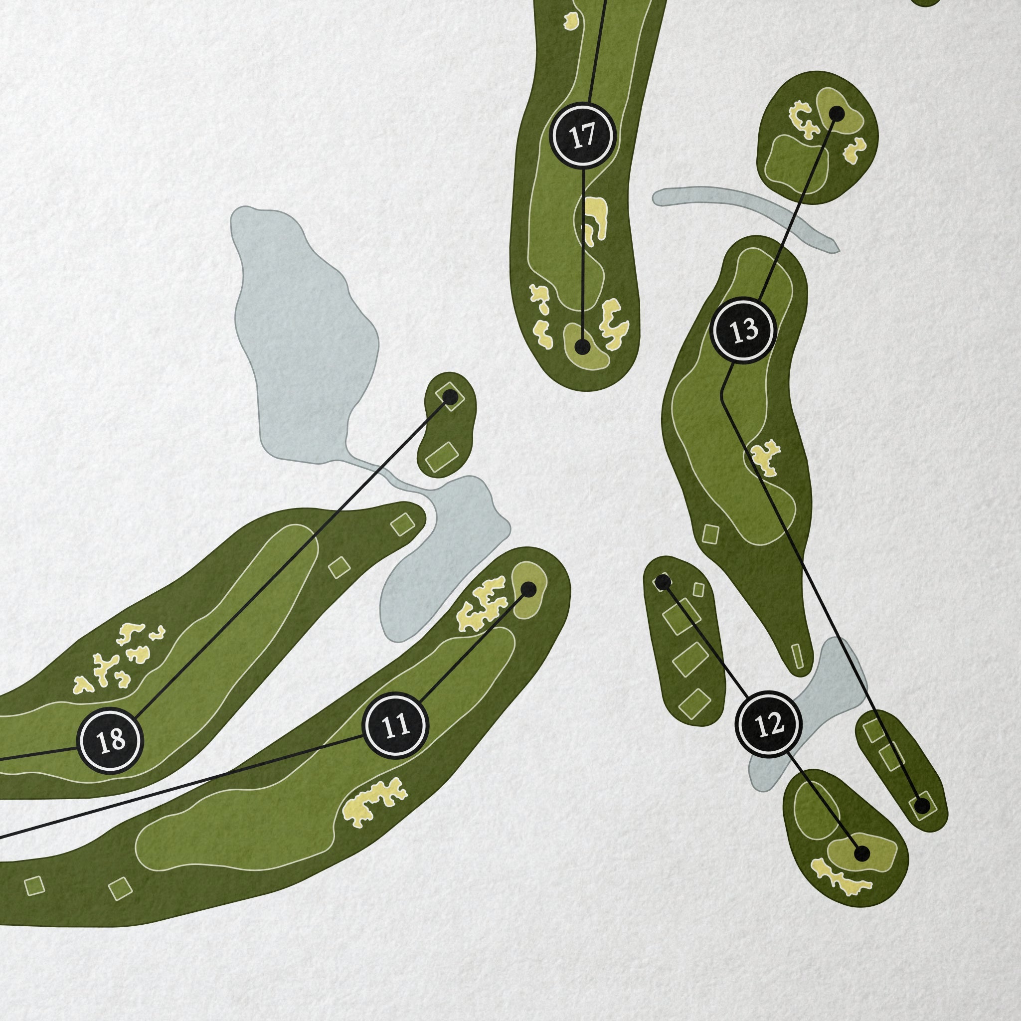 CDA National Reserve | Golf Course Print | Close Up