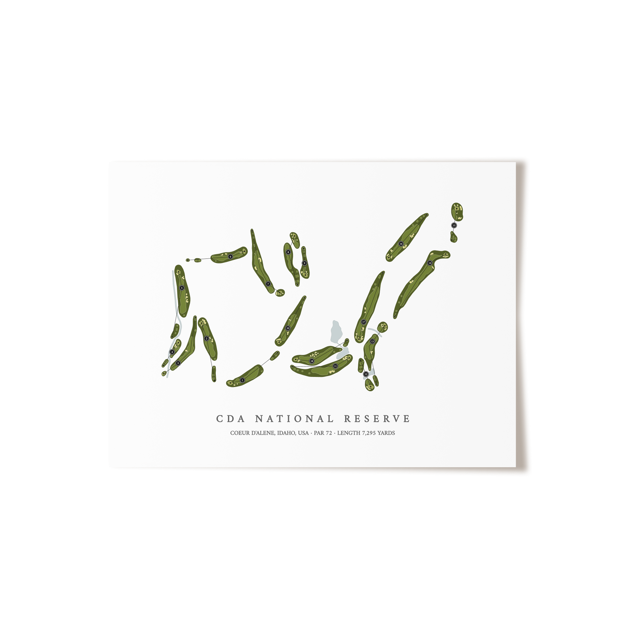 CDA National Reserve | Golf Course Print | Unframed