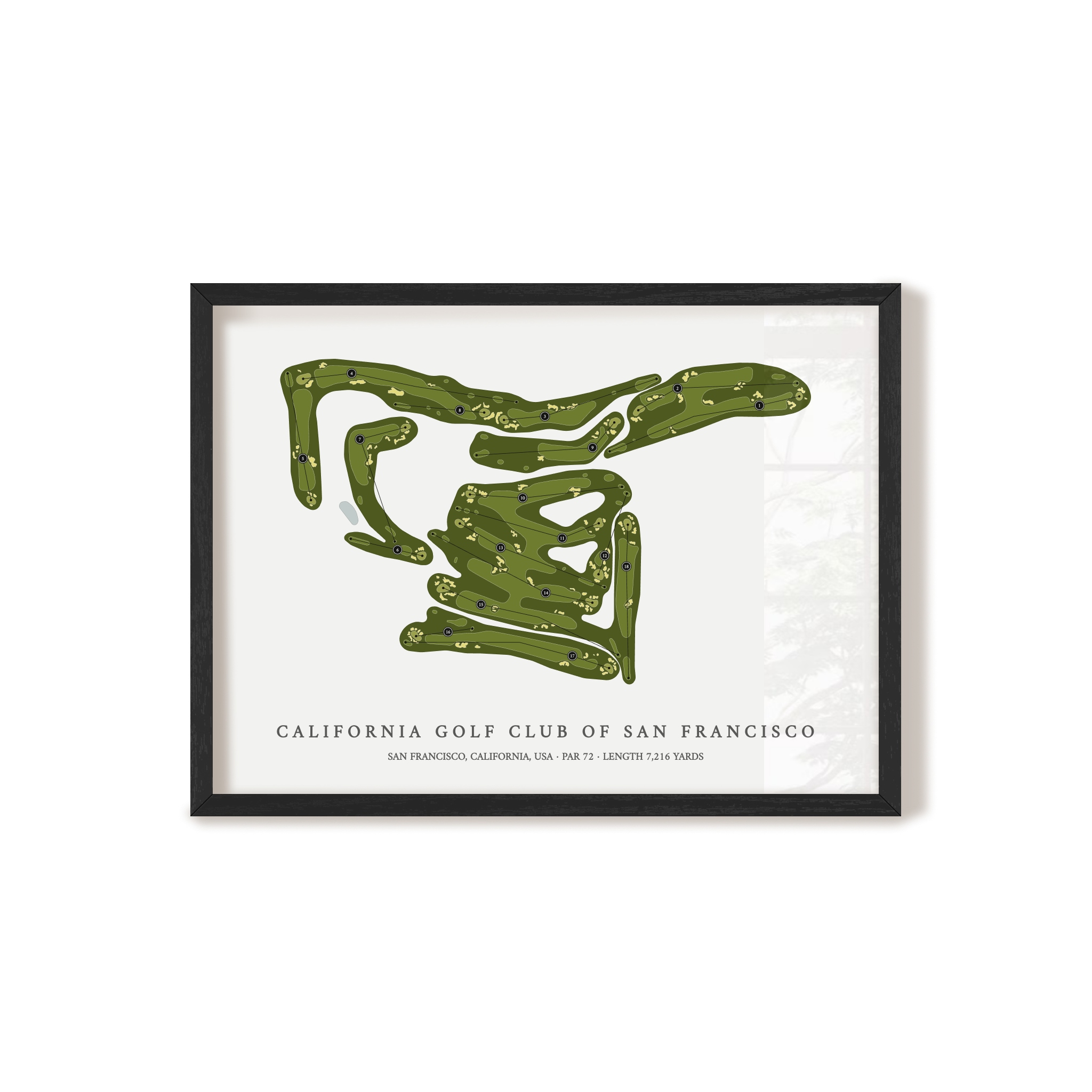 California Golf Club of San Francisco | Golf Course Map | Black+Frame