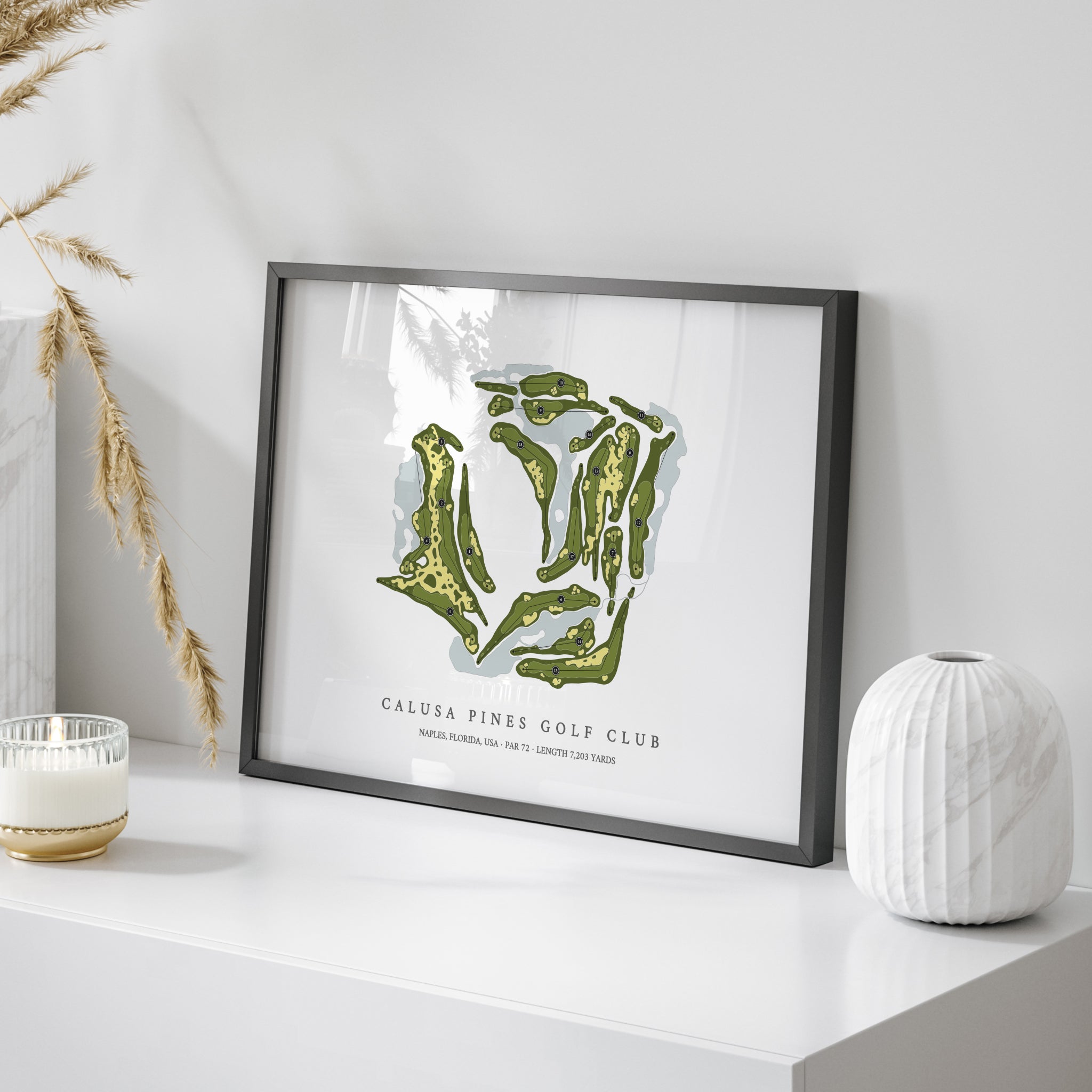 Calusa Pines Golf Club | Golf Course Map | On Table