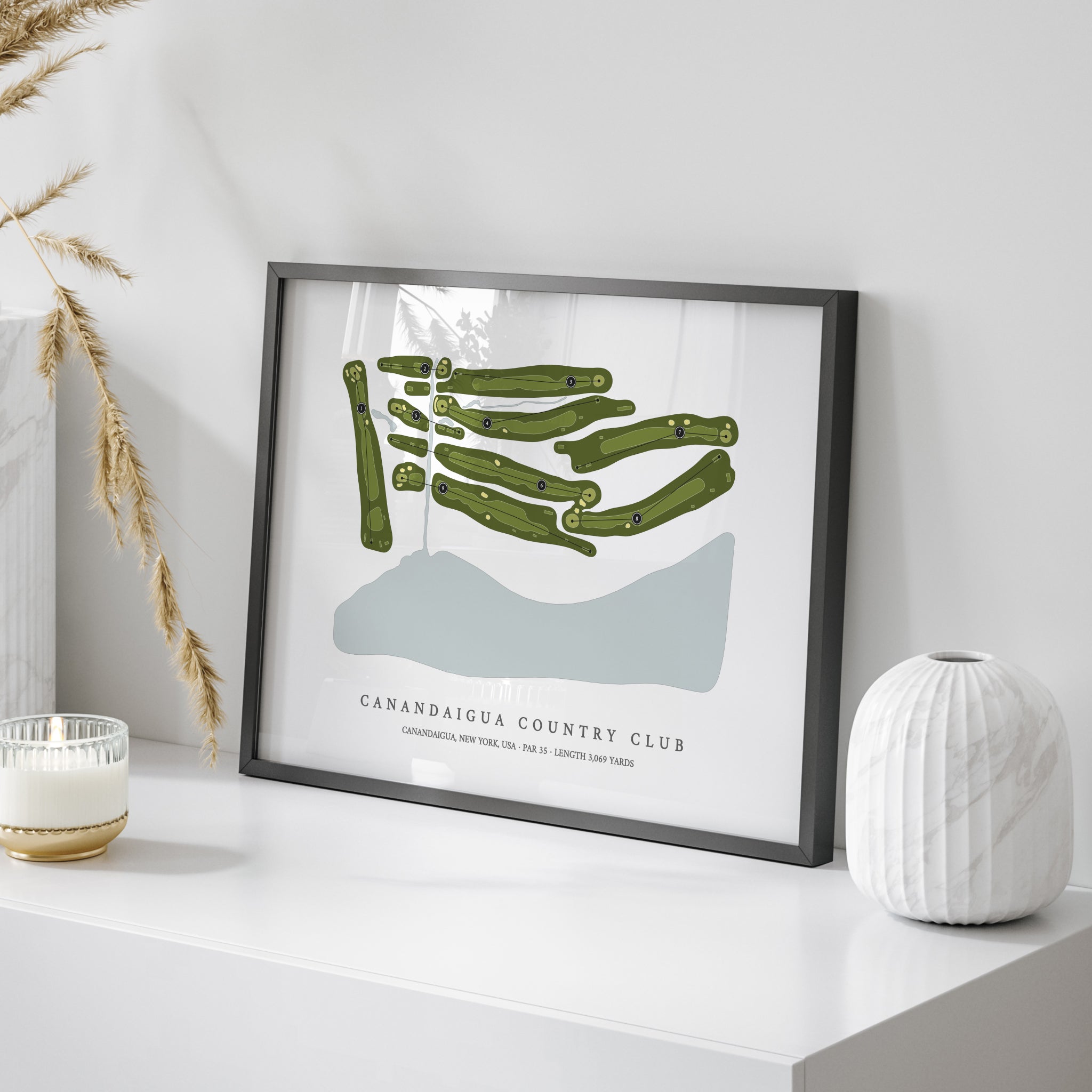 Canandaigua Country Club | Golf Course Map | On Table