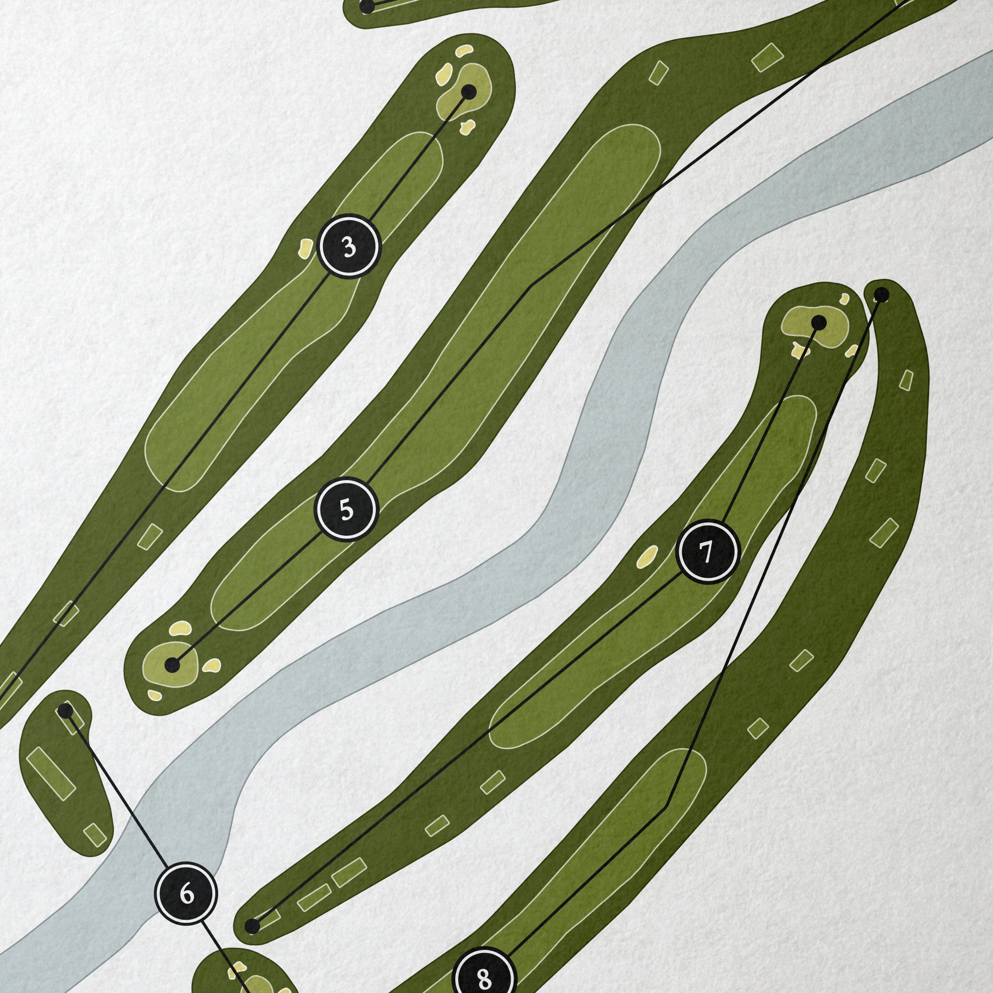 Canyon Creek Country Club | Golf Course Print | Close Up