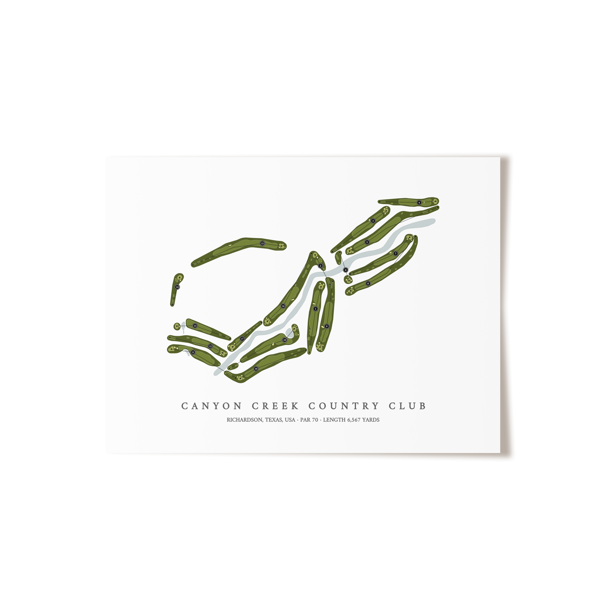 Canyon Creek Country Club | Golf Course Print | Unframed