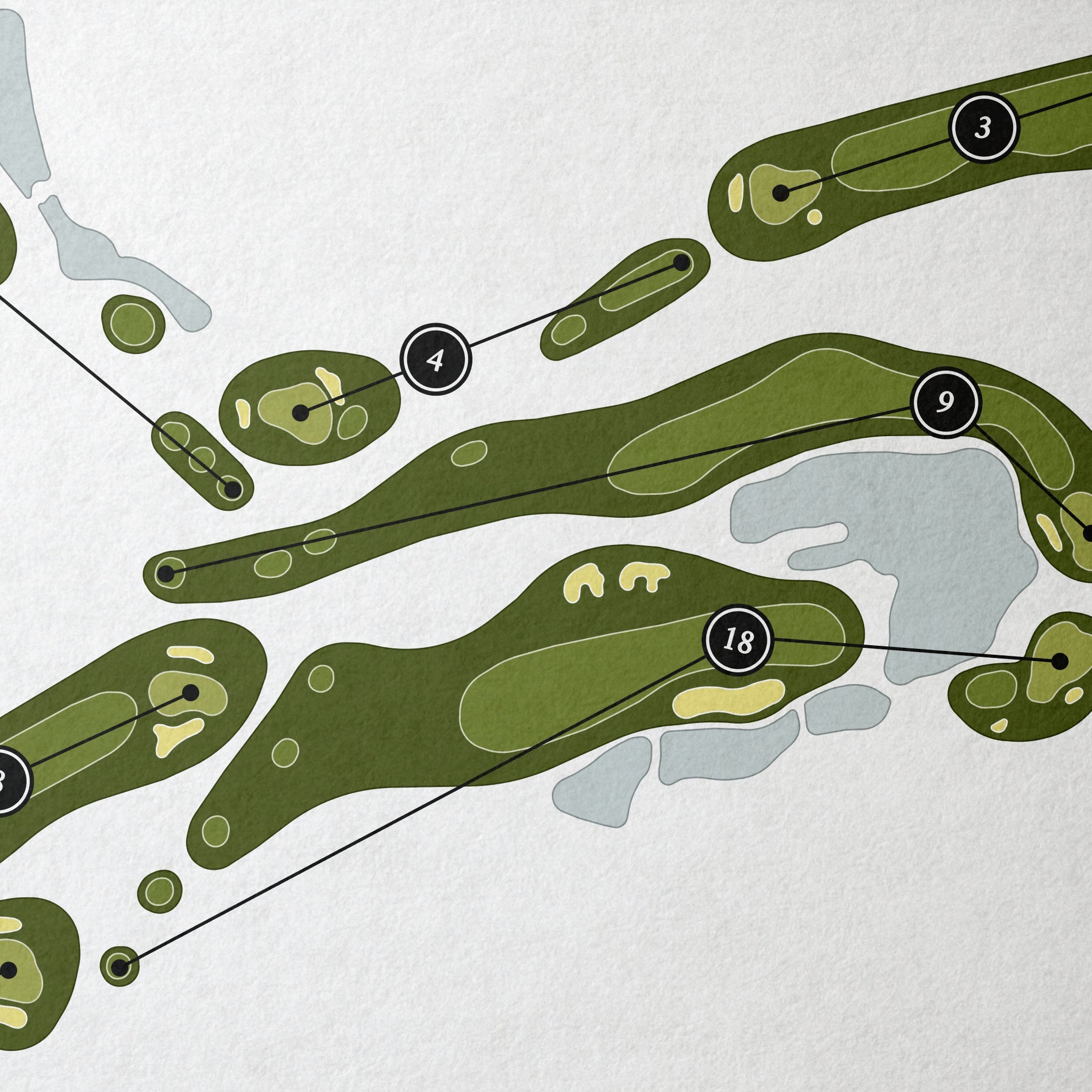 Canyon Gate Country Club | Golf Course Map | Close Up