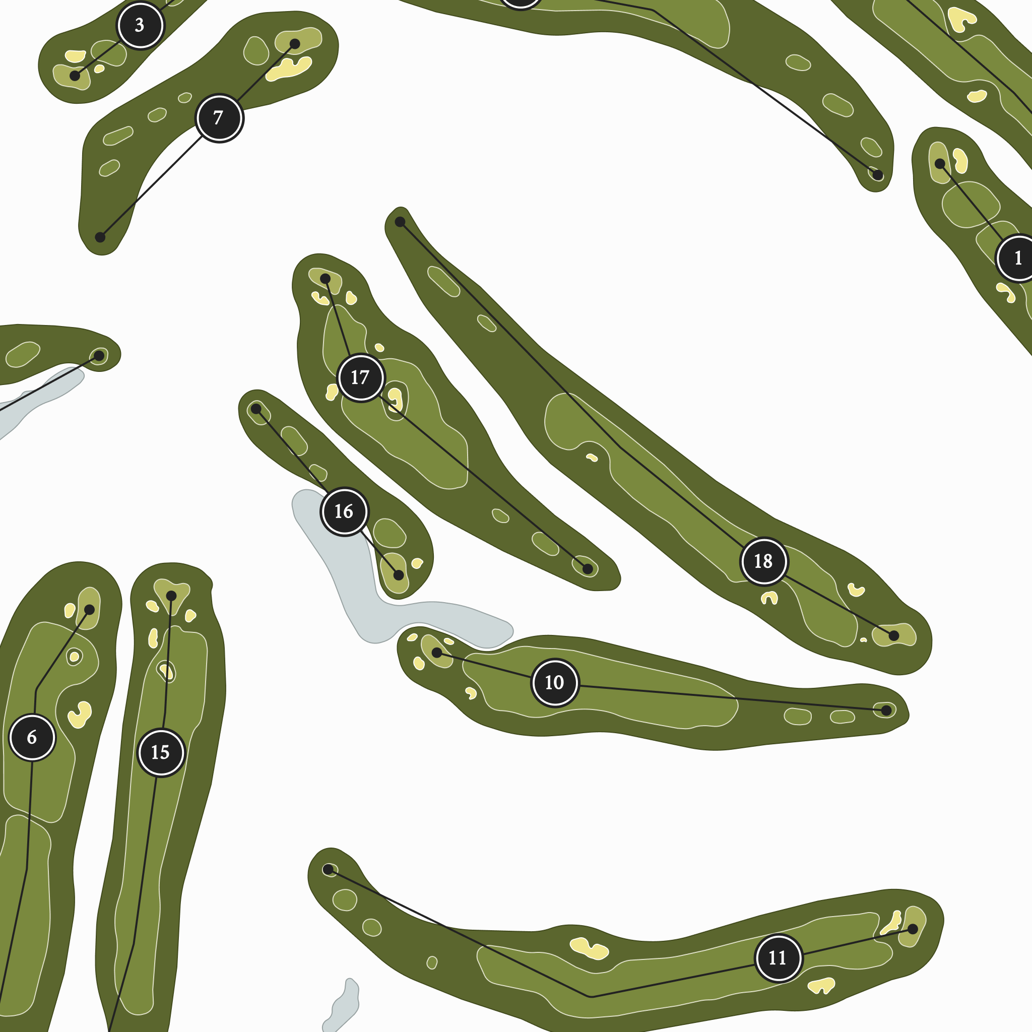 Canyon River Golf Club | Golf Course Map | Close Up