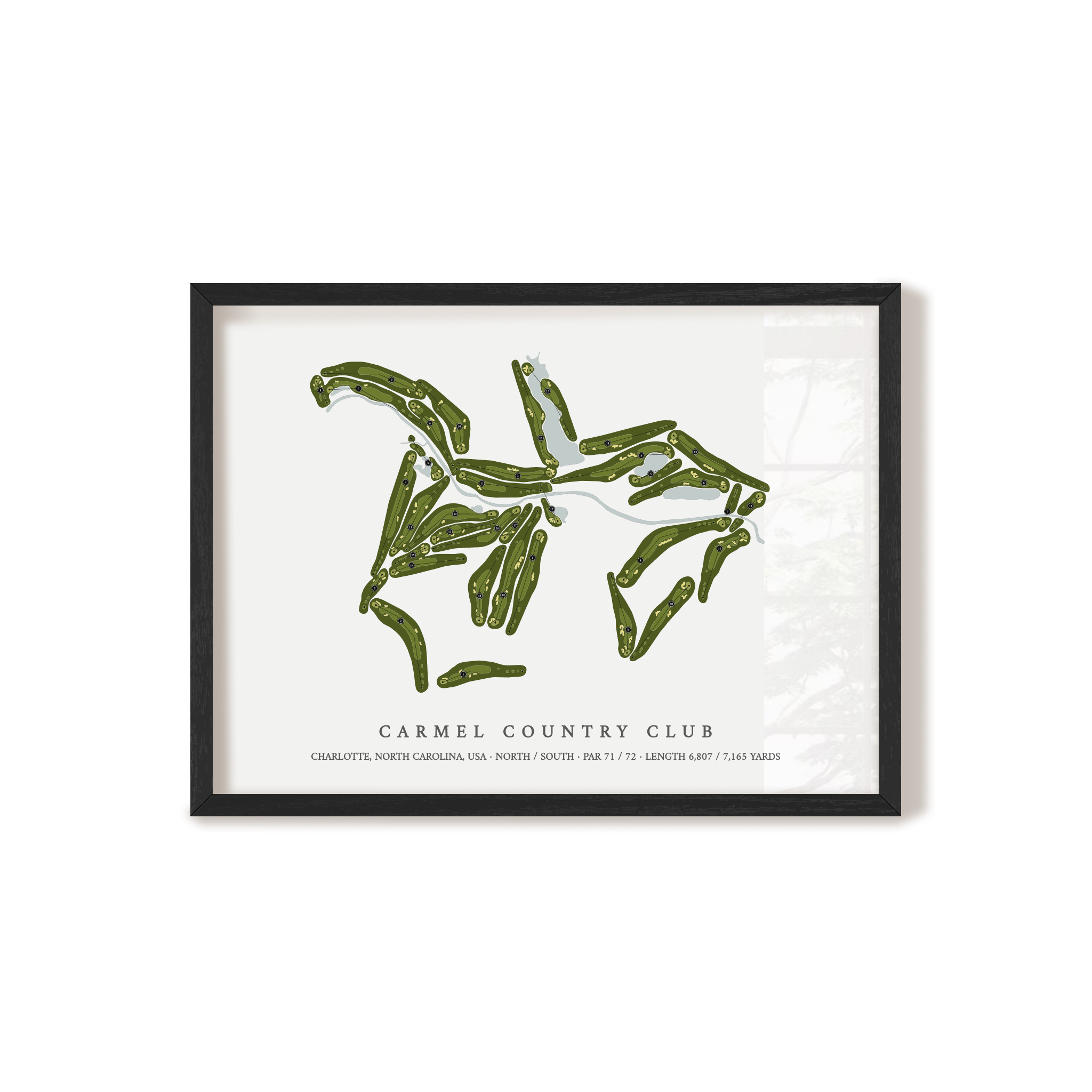 Carmel Country Club | Golf Course Print | Black+Frame