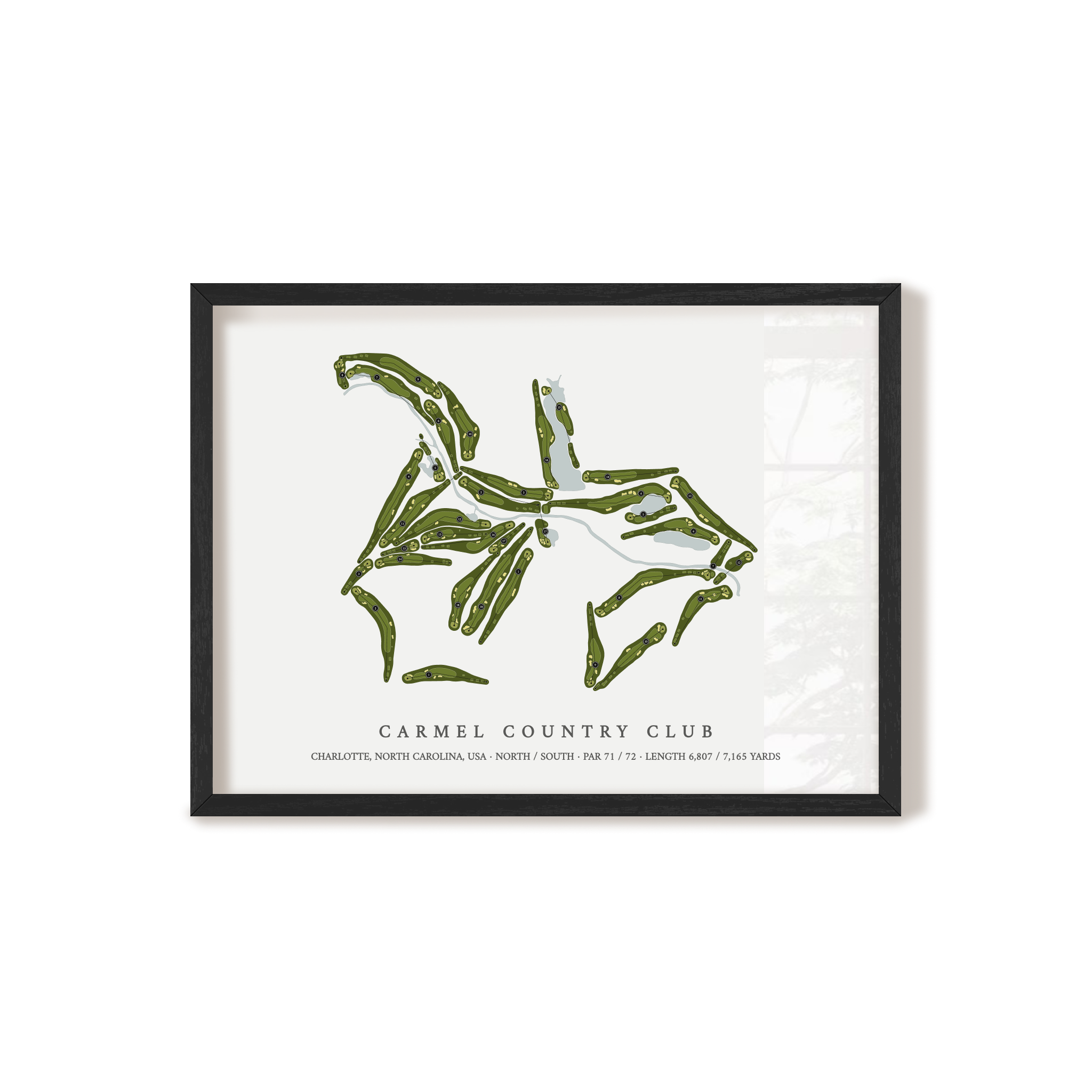 Carmel Country Club | Golf Course Print | Black Frame