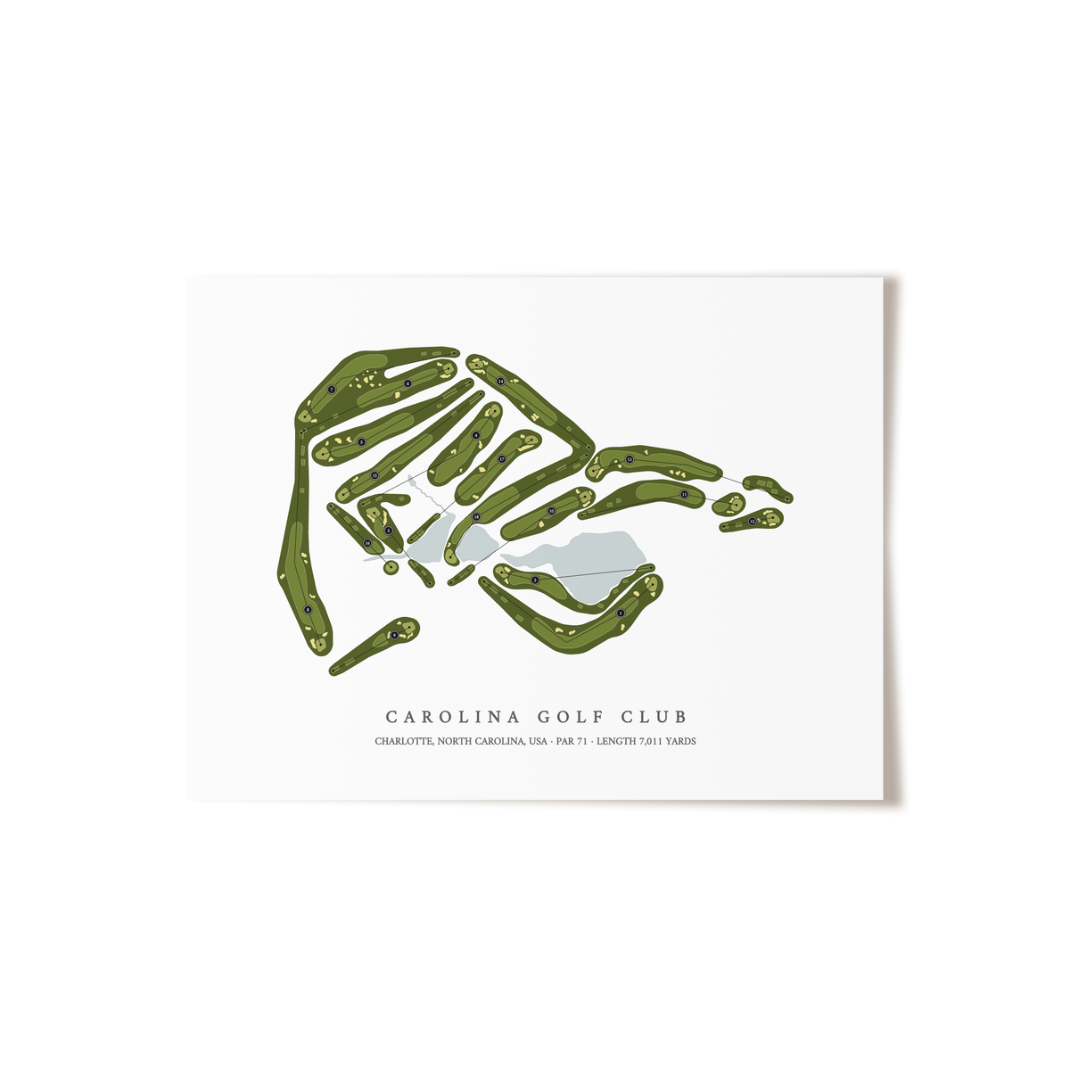 Carolina Golf Club | Golf Course Print | Unframed