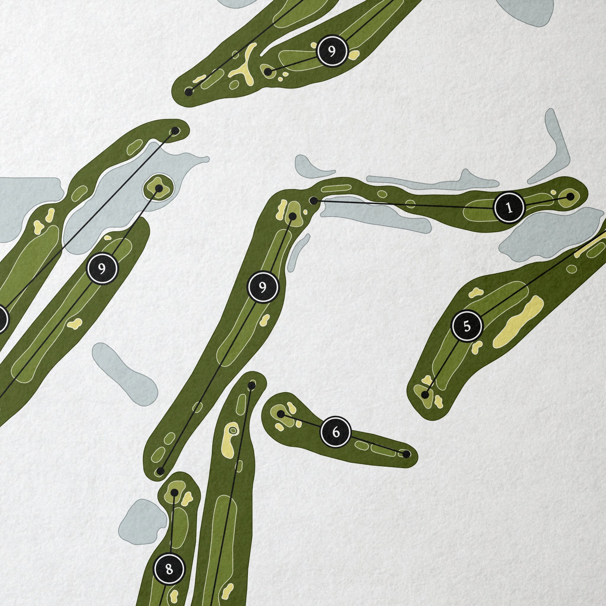 Carrollwood Country Club | Golf Course Map | Close Up