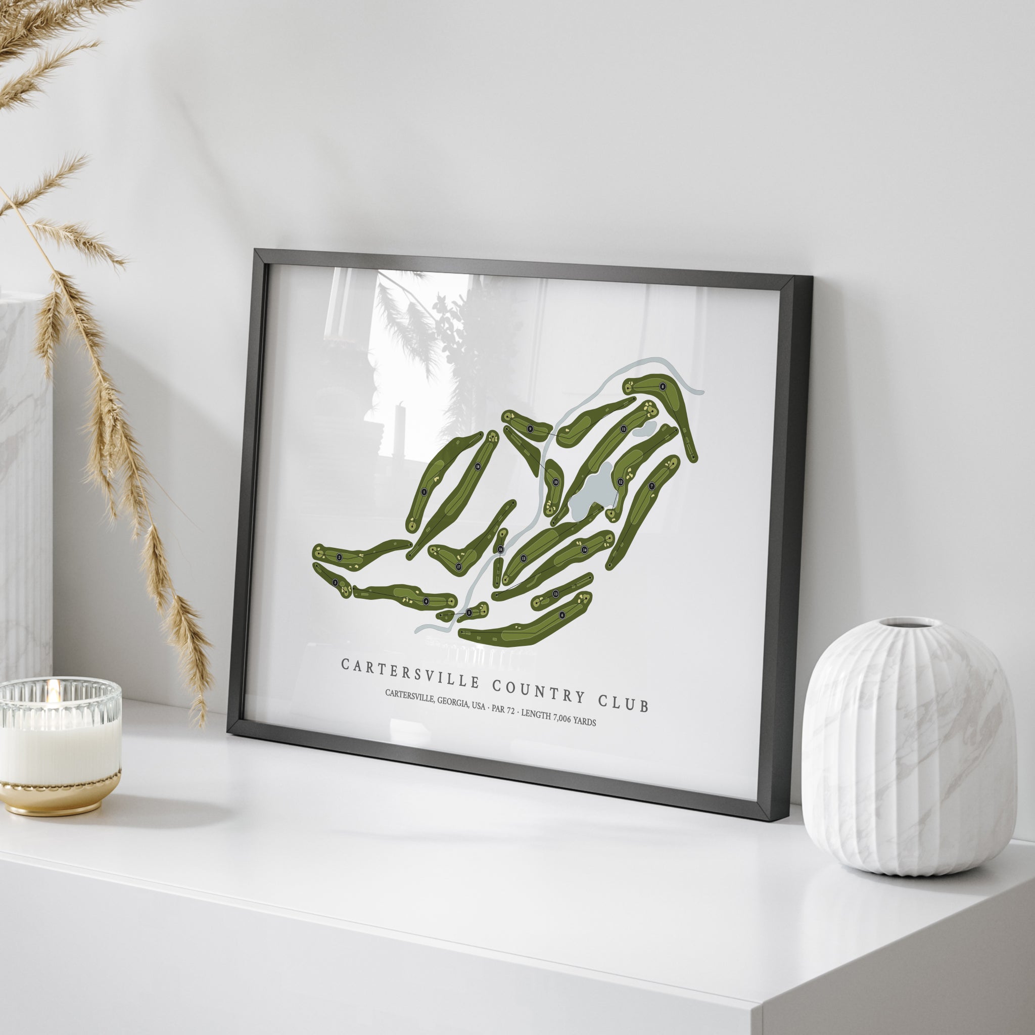 Cartersville Country Club | Golf Course Print | On+Table