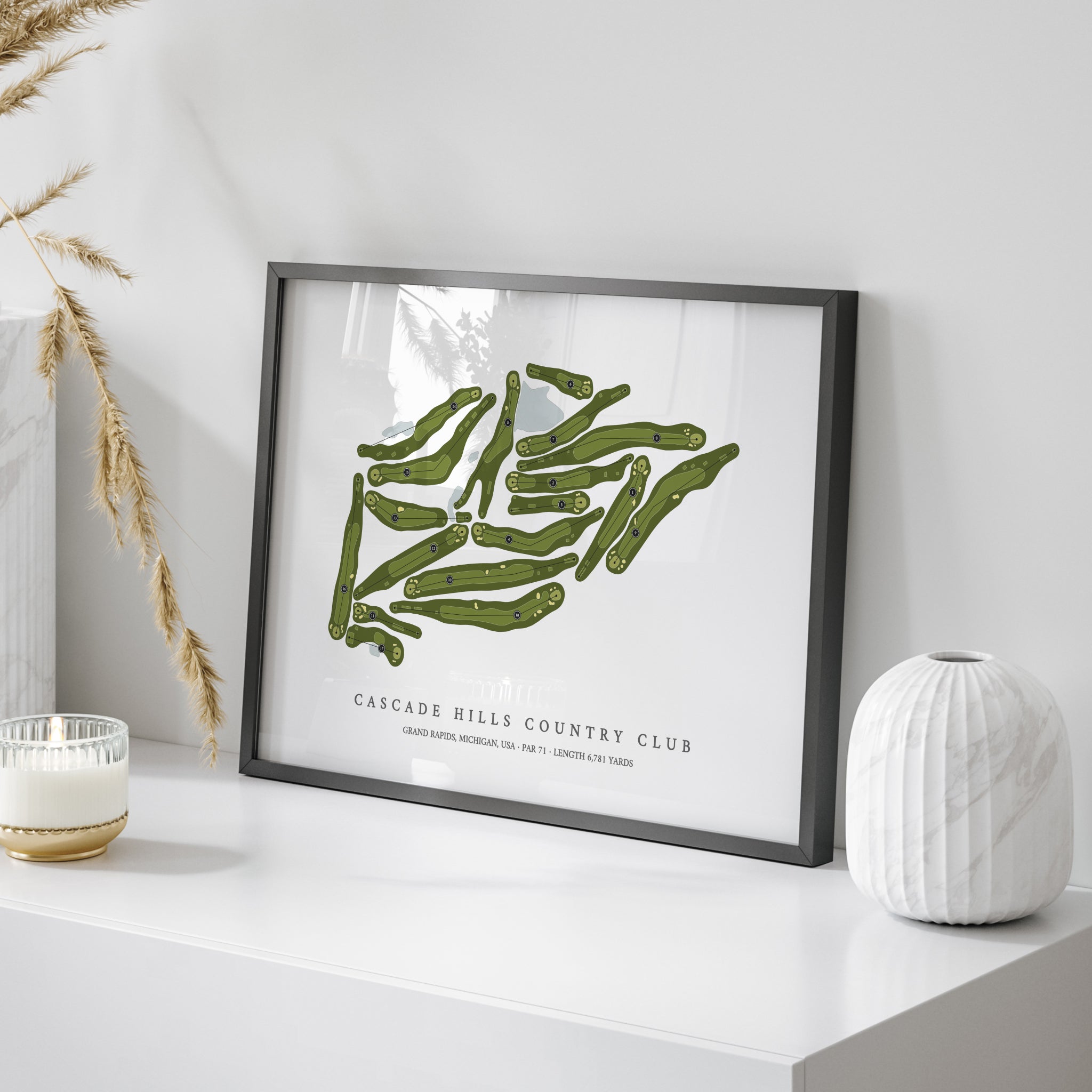 Cascade Hills Country Club | Golf Course Map | On Table