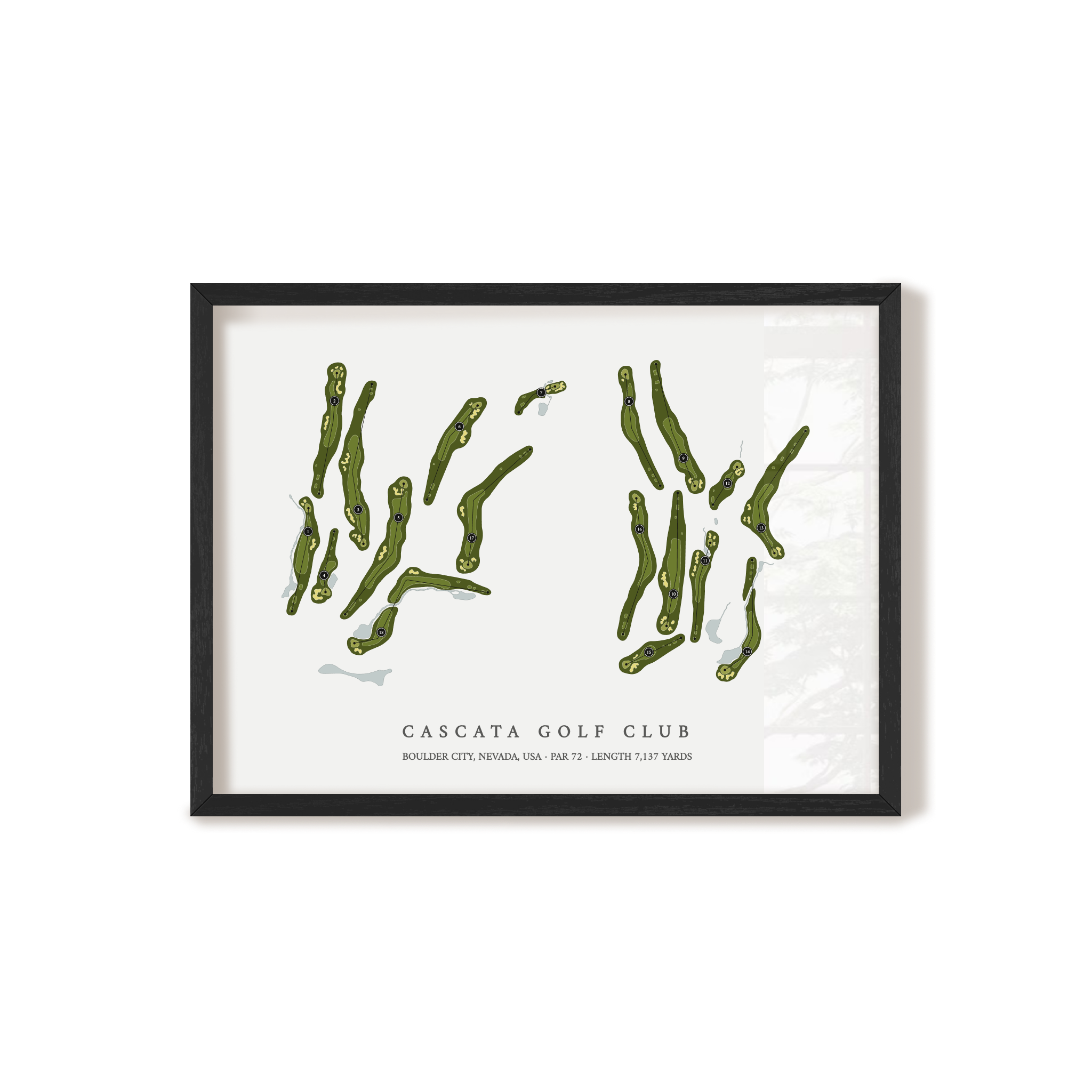 Cascata Golf Club | Golf Course Print | Black Frame