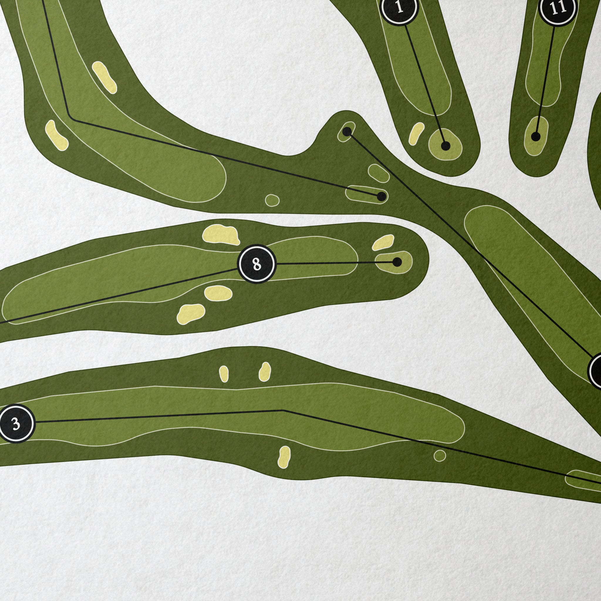 Casper Country Club | Golf Course Map | Close+Up