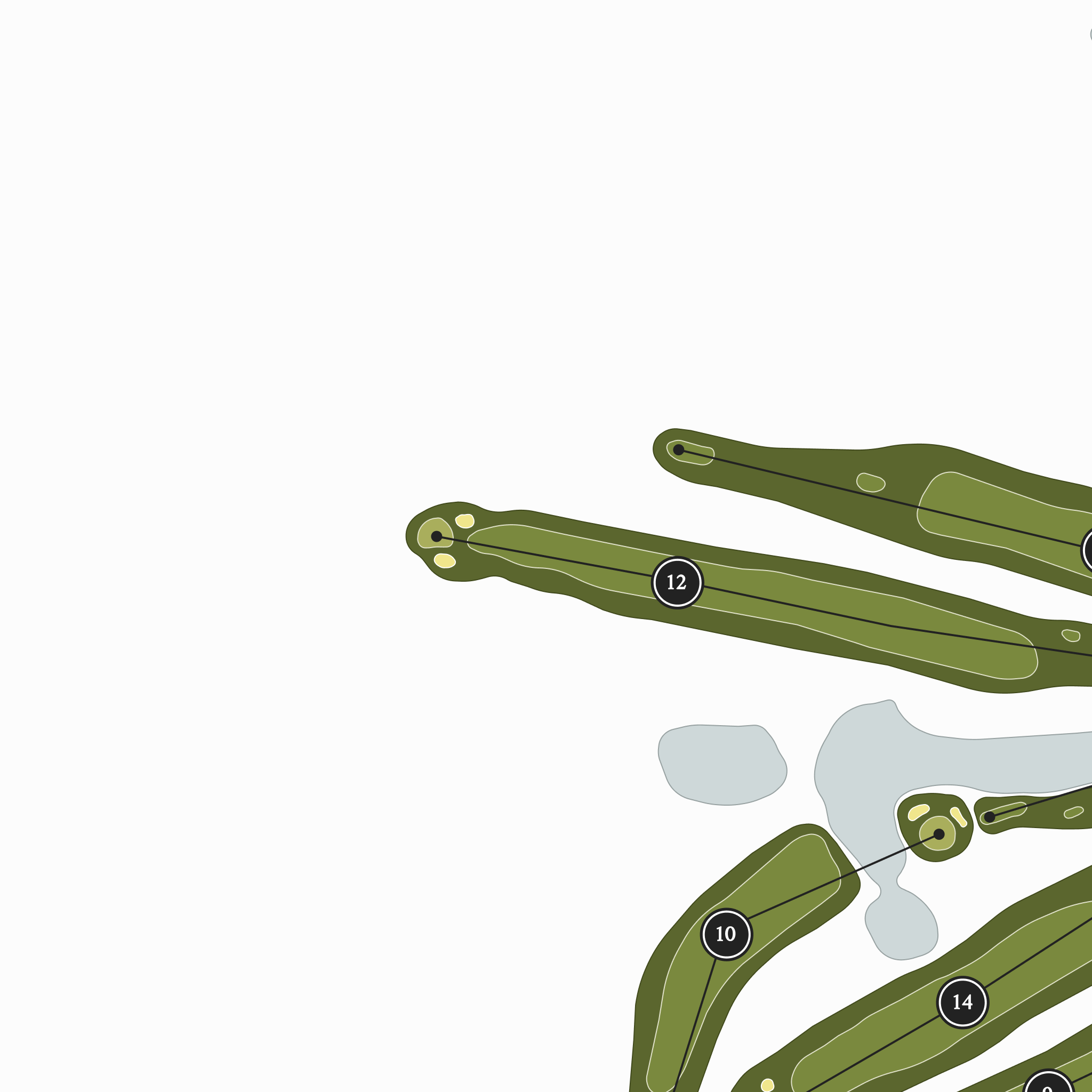 Castle Pines Country Club | Golf Course Map | Close Up