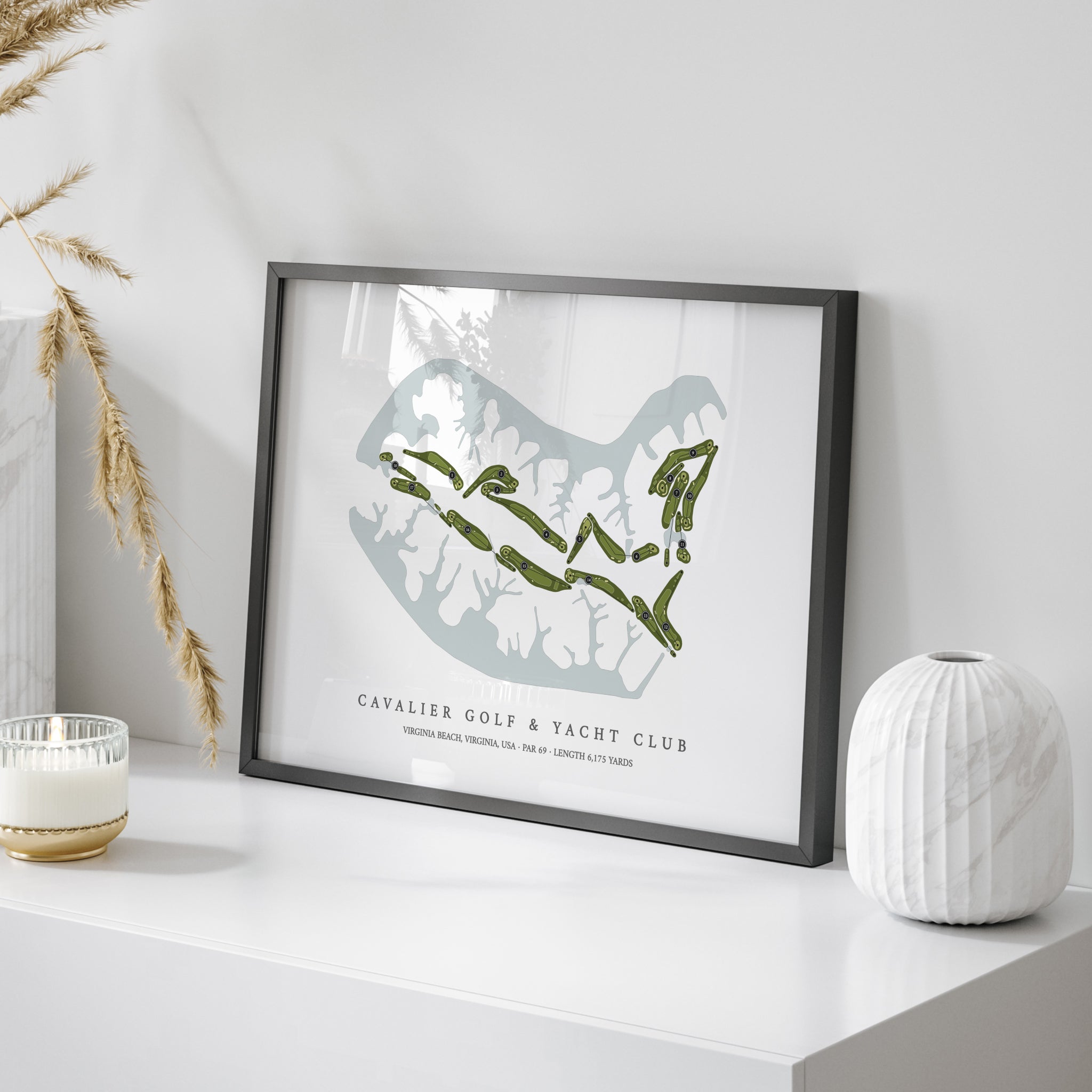 Cavalier Golf & Yacht Club | Golf Course Print | On+Table