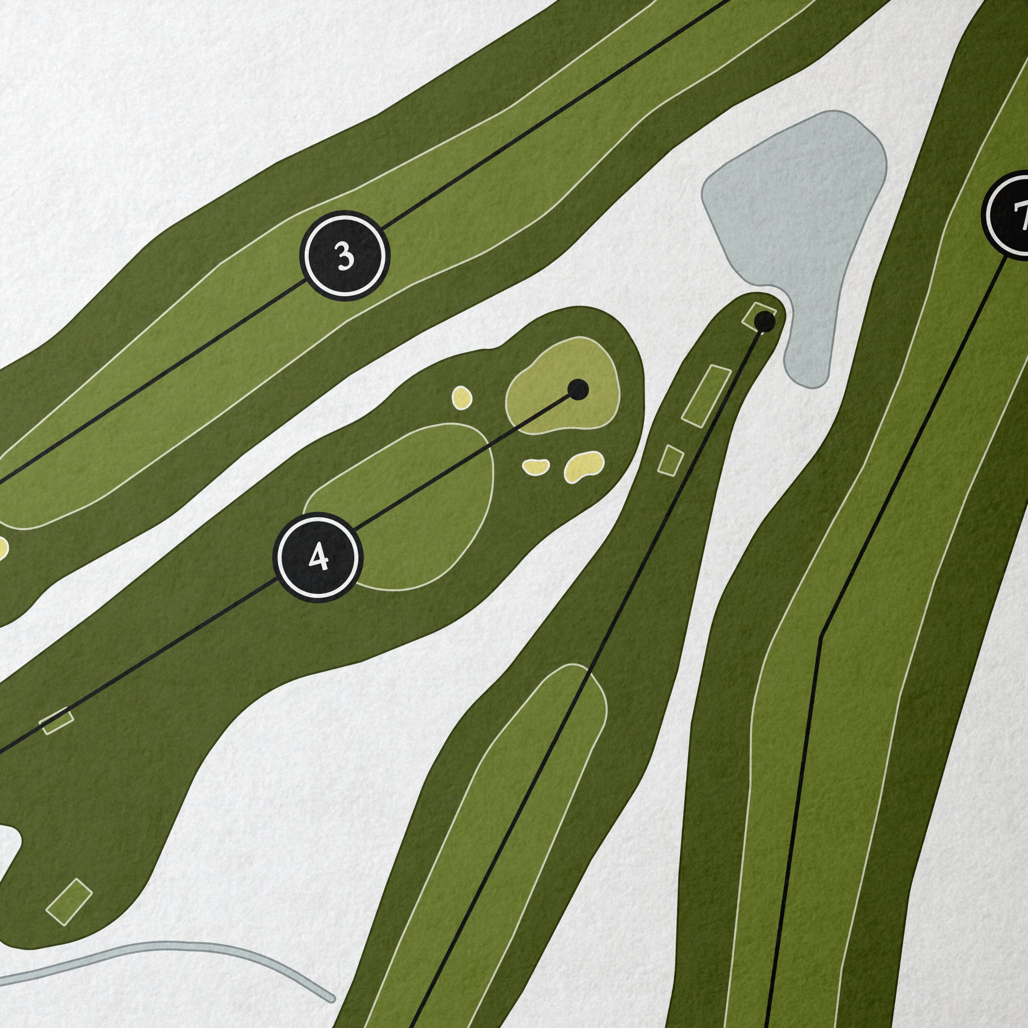 Cazenovia Golf Club | Golf Course Print | Close+Up