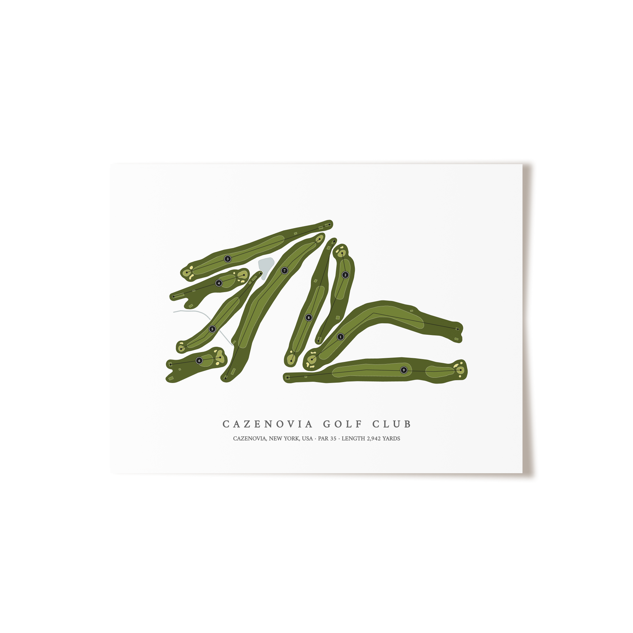 Cazenovia Golf Club | Golf Course Print | Unframed