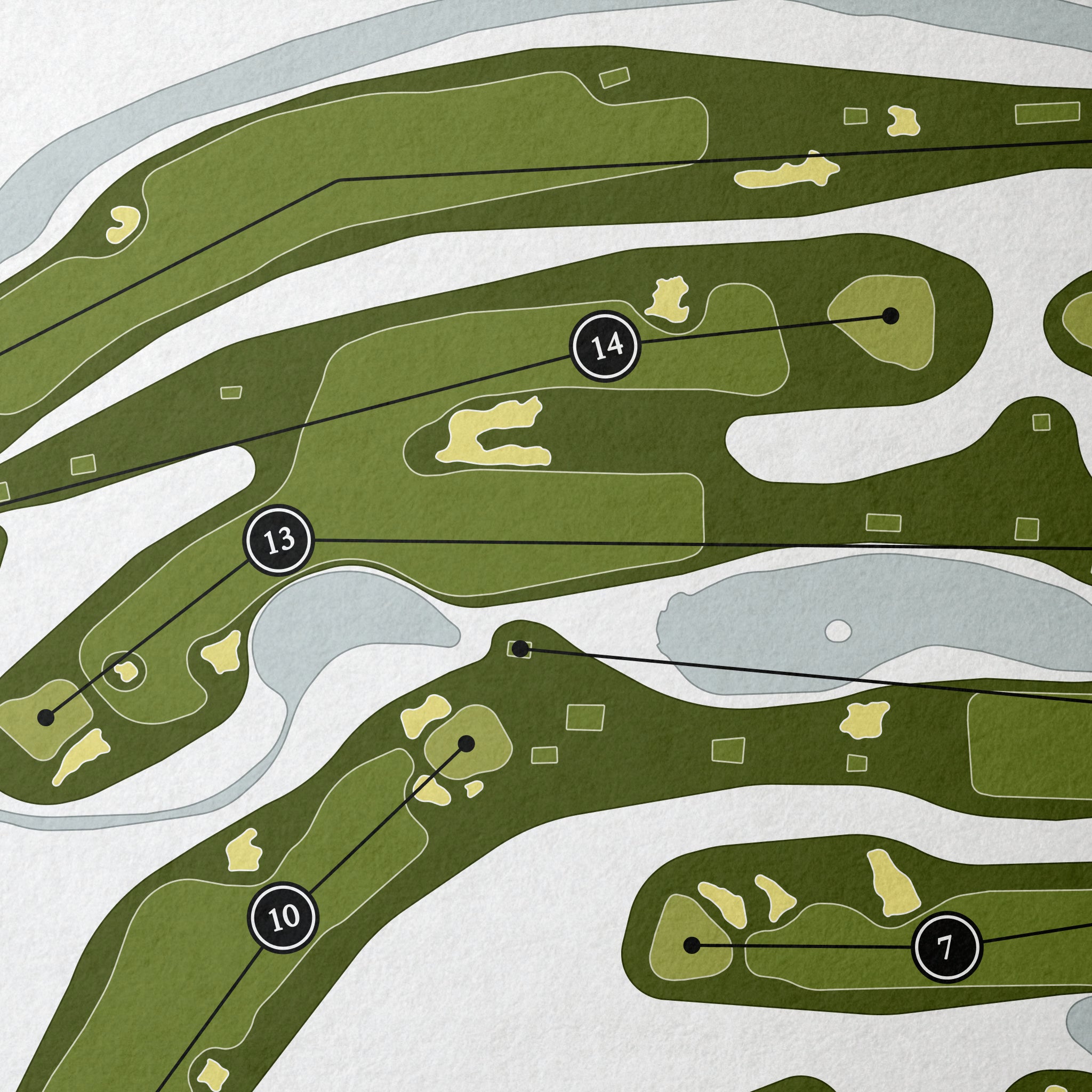 Cedar Rapids Country Club | Golf Course Map | Close+Up