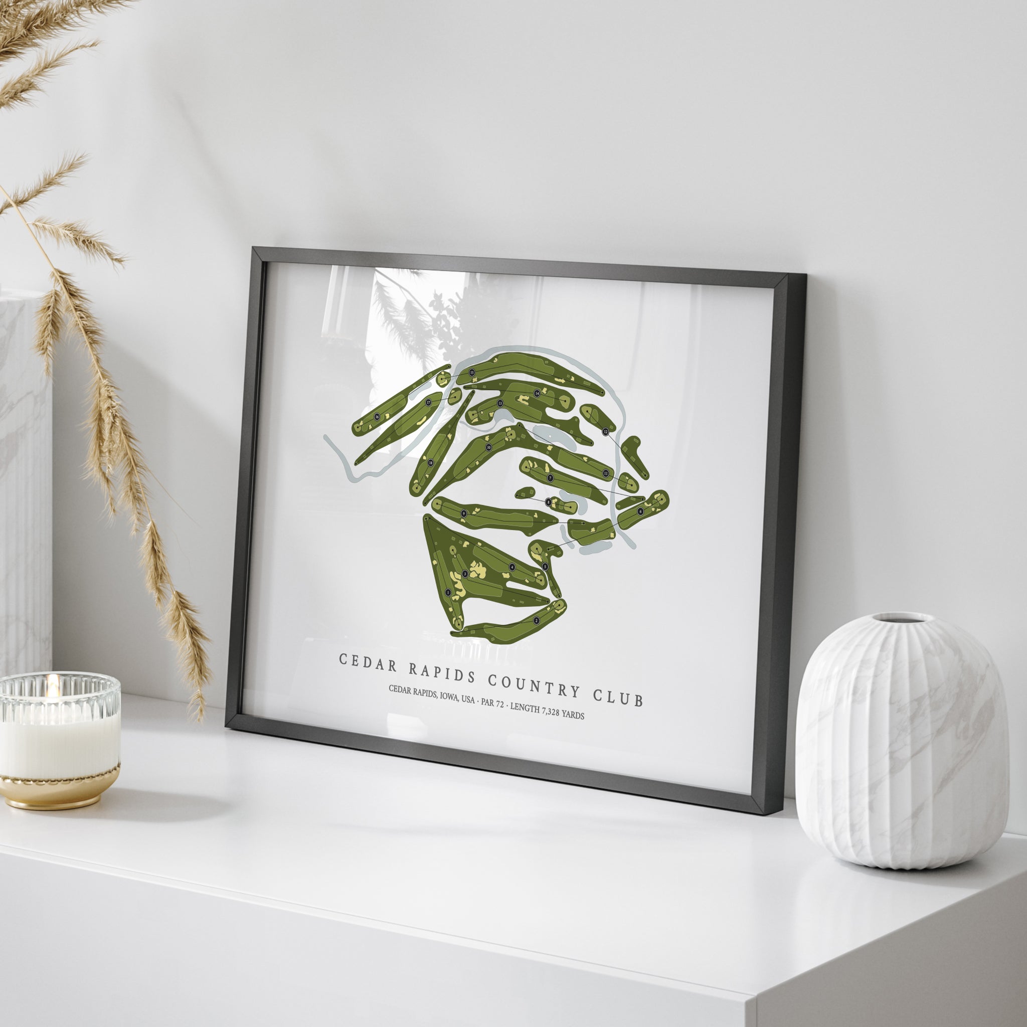 Cedar Rapids Country Club | Golf Course Map | On+Table