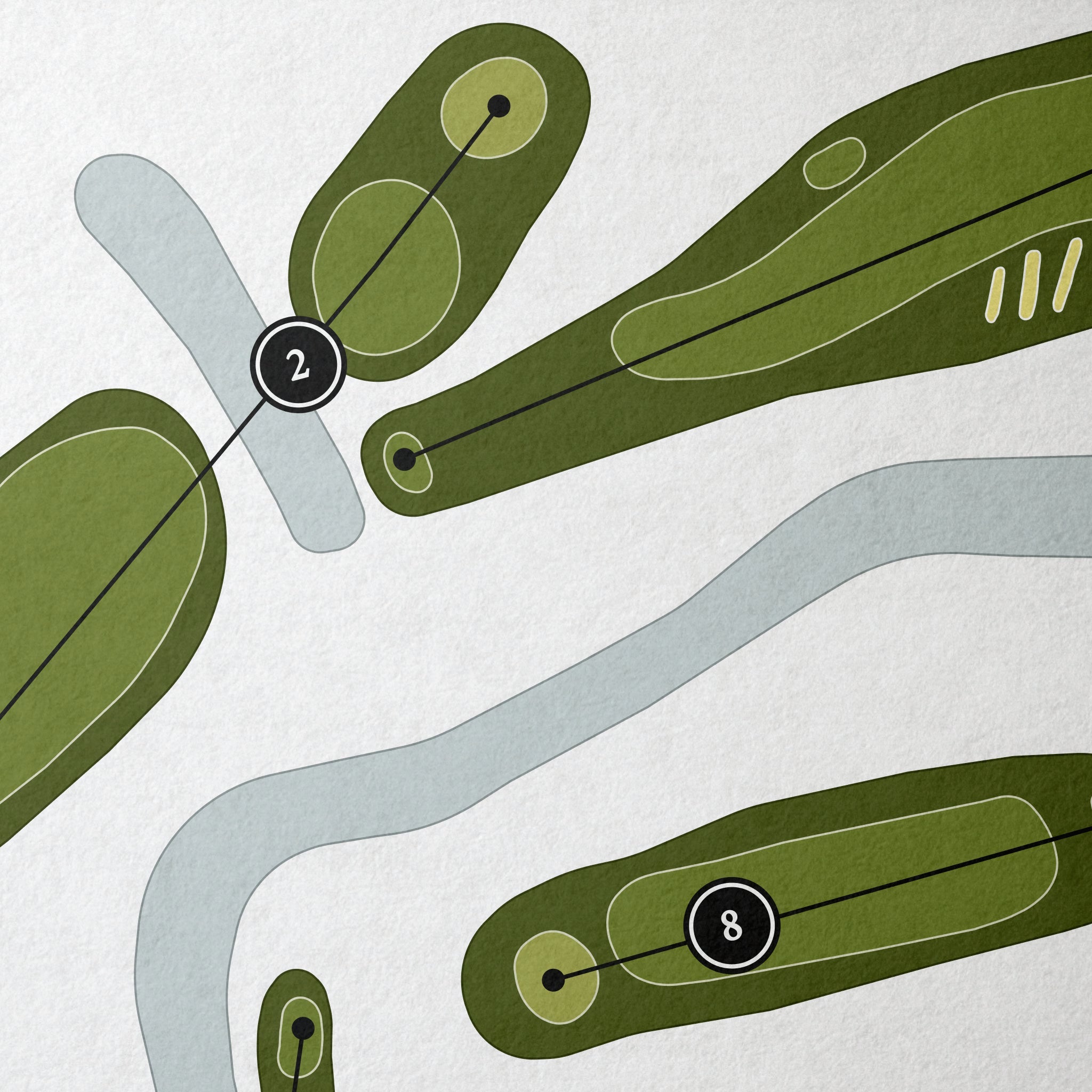 Cedar River Golf Club | Golf Course Map | Close Up