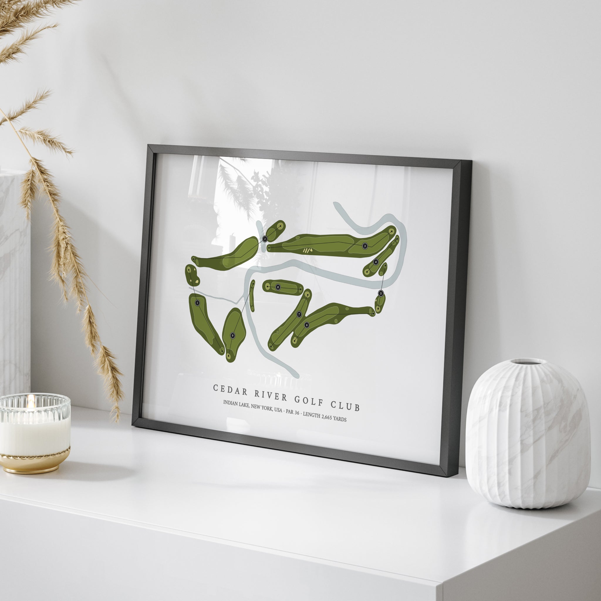 Cedar River Golf Club | Golf Course Map | On Table