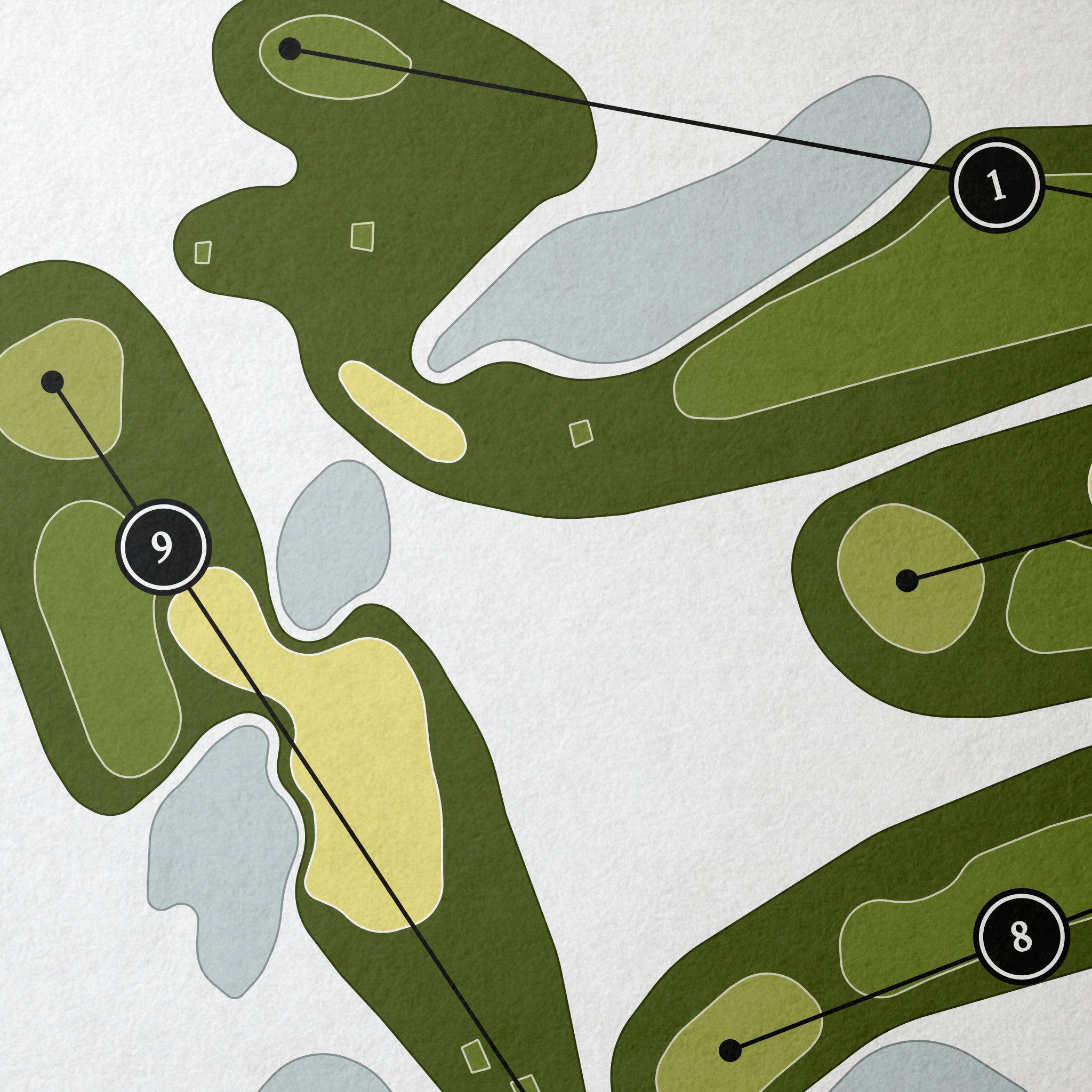 Cedars Golf Club | Golf Course Map | Close Up