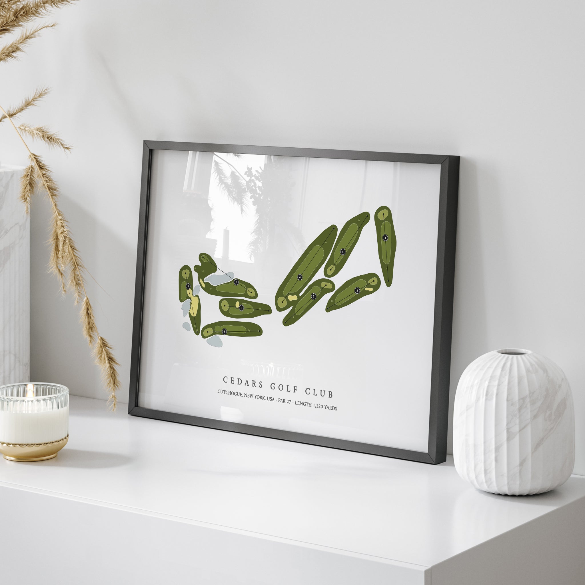 Cedars Golf Club | Golf Course Map | On Table