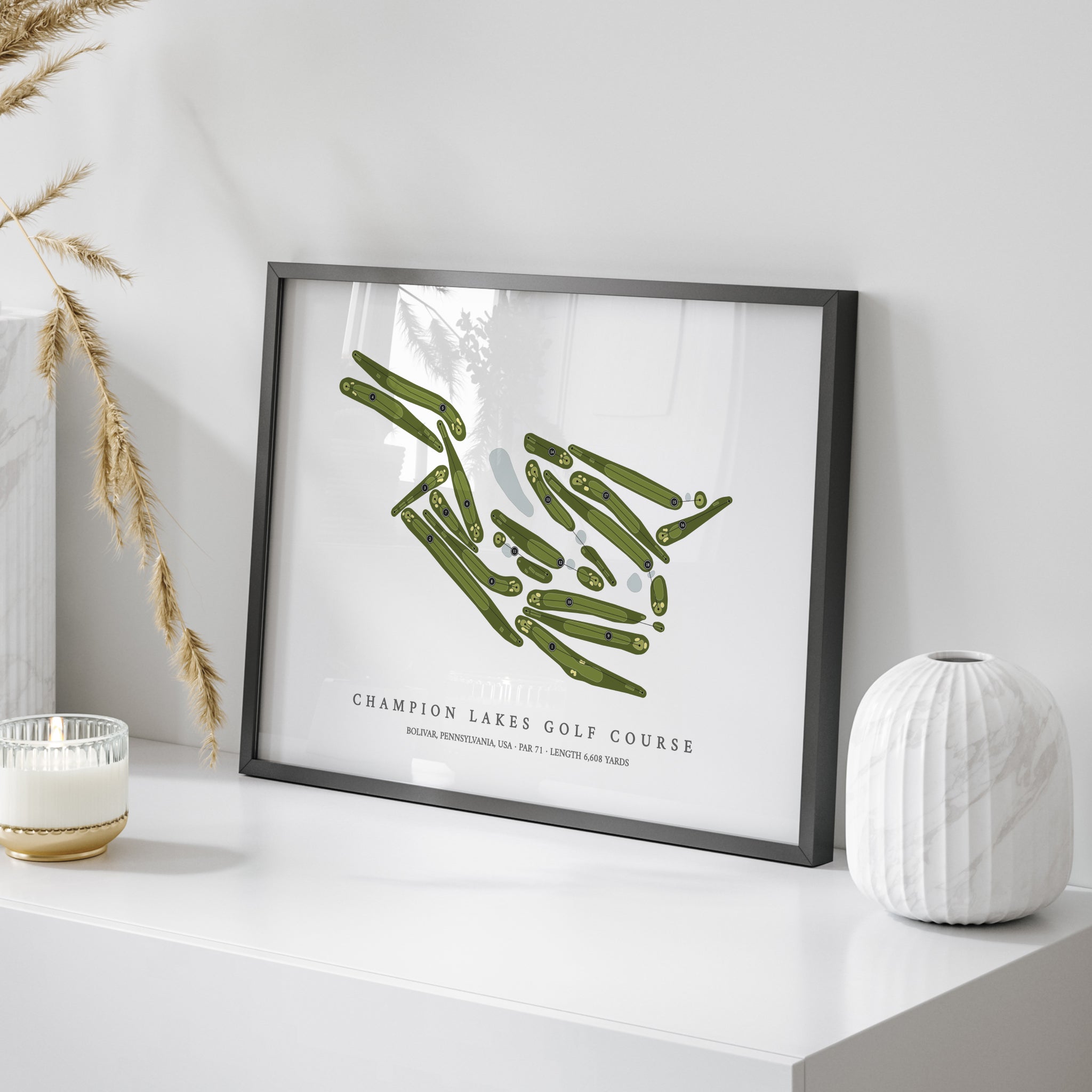 Champion Lakes Golf Course | Golf Course Map | On+Table