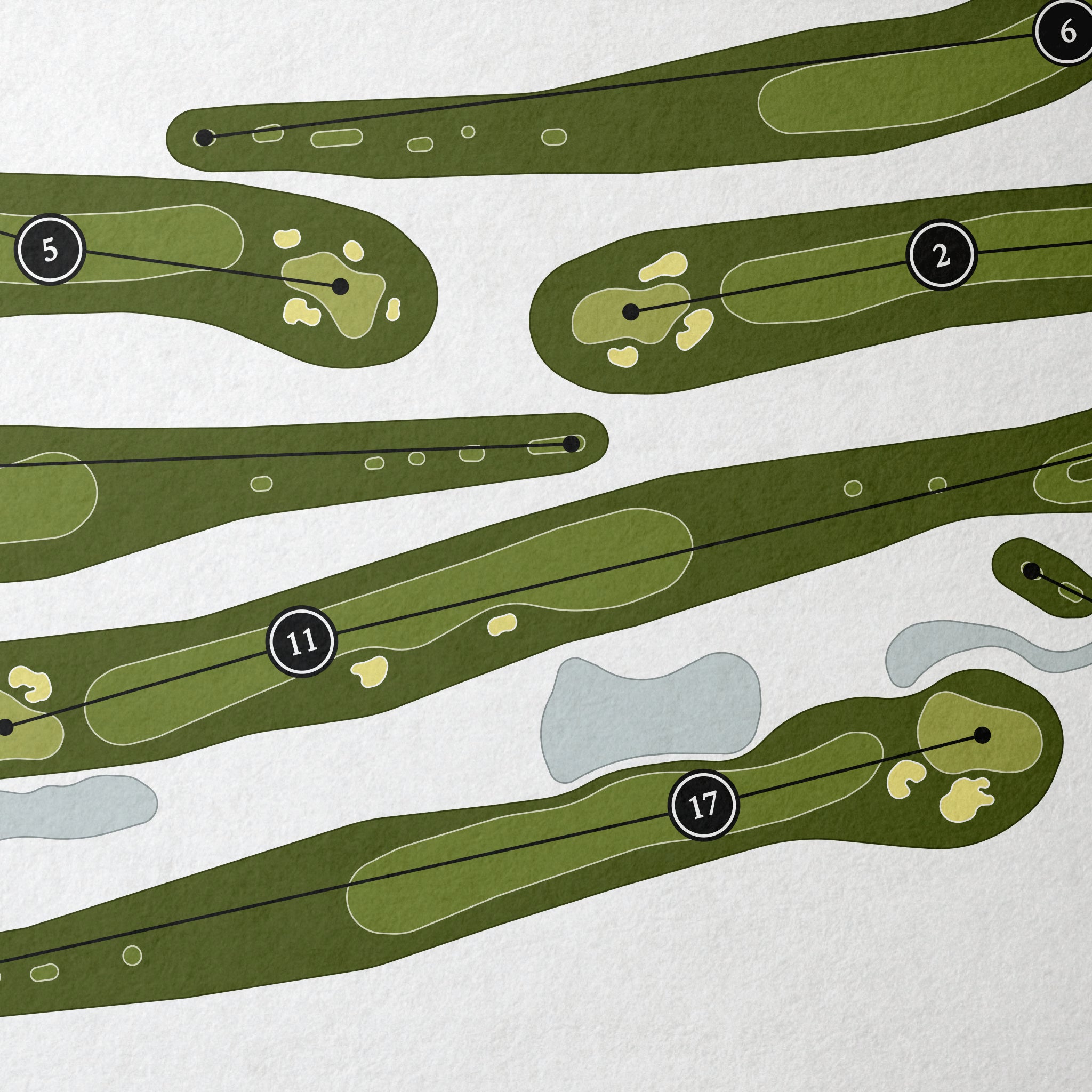 Champions Golf Club - Cypress Creek Course | Golf Course Map | Close Up